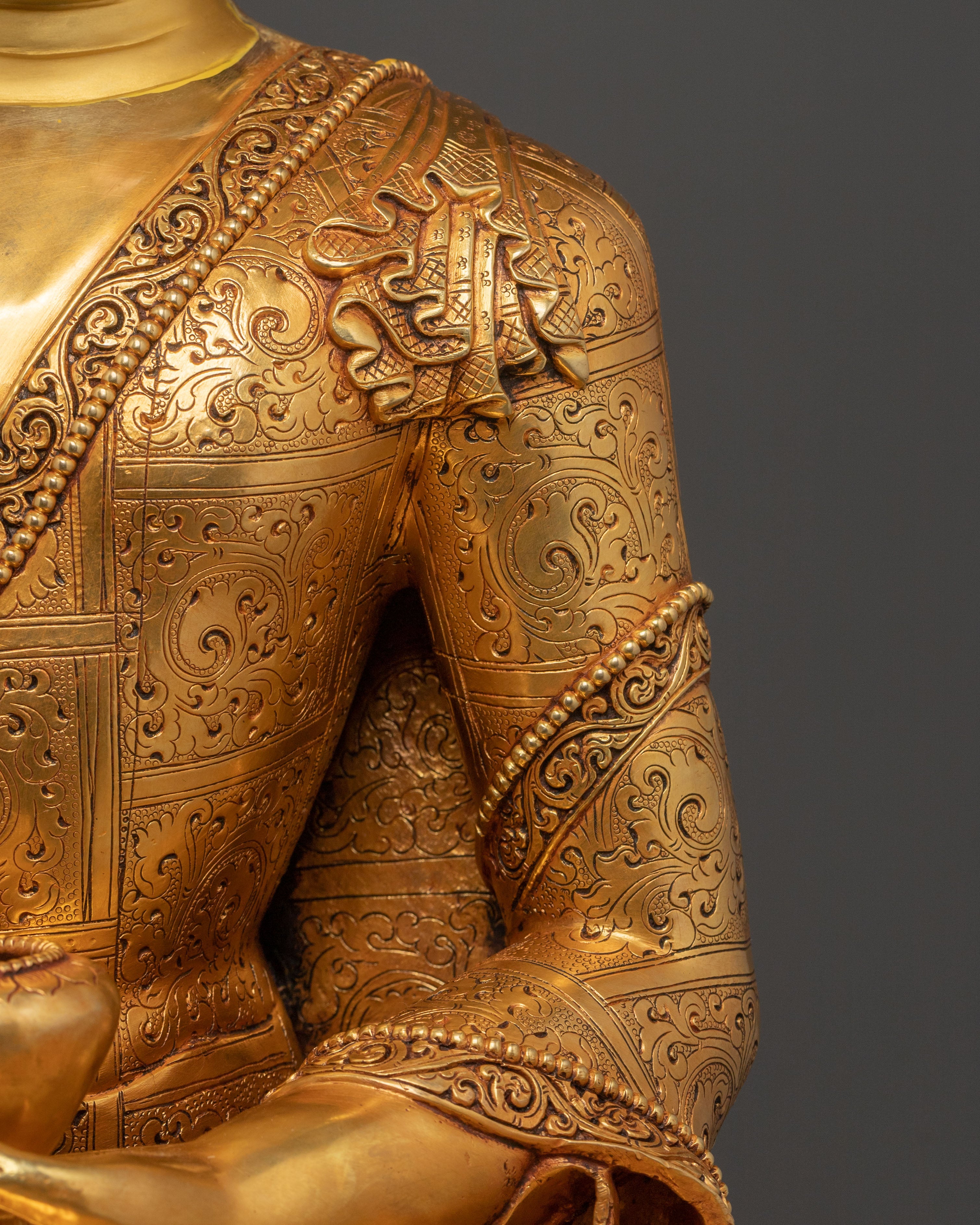 Shakyamuni Buddha Golden Statue | Spiritual Decor