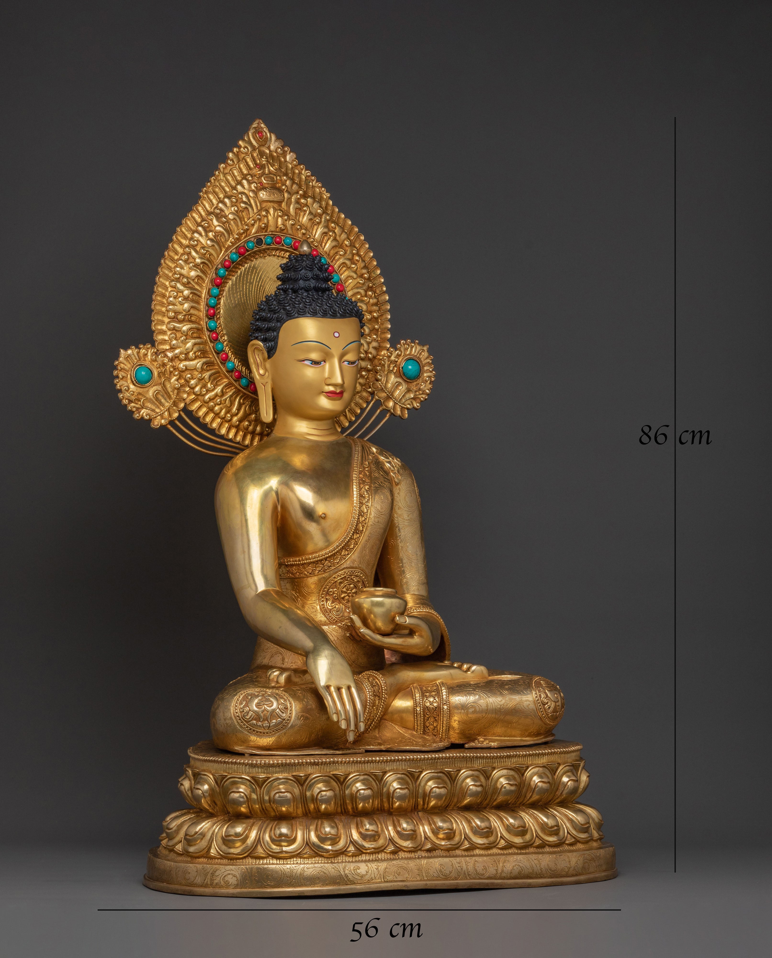 Shakyamuni Buddha Golden Statue | Enlightened Figure