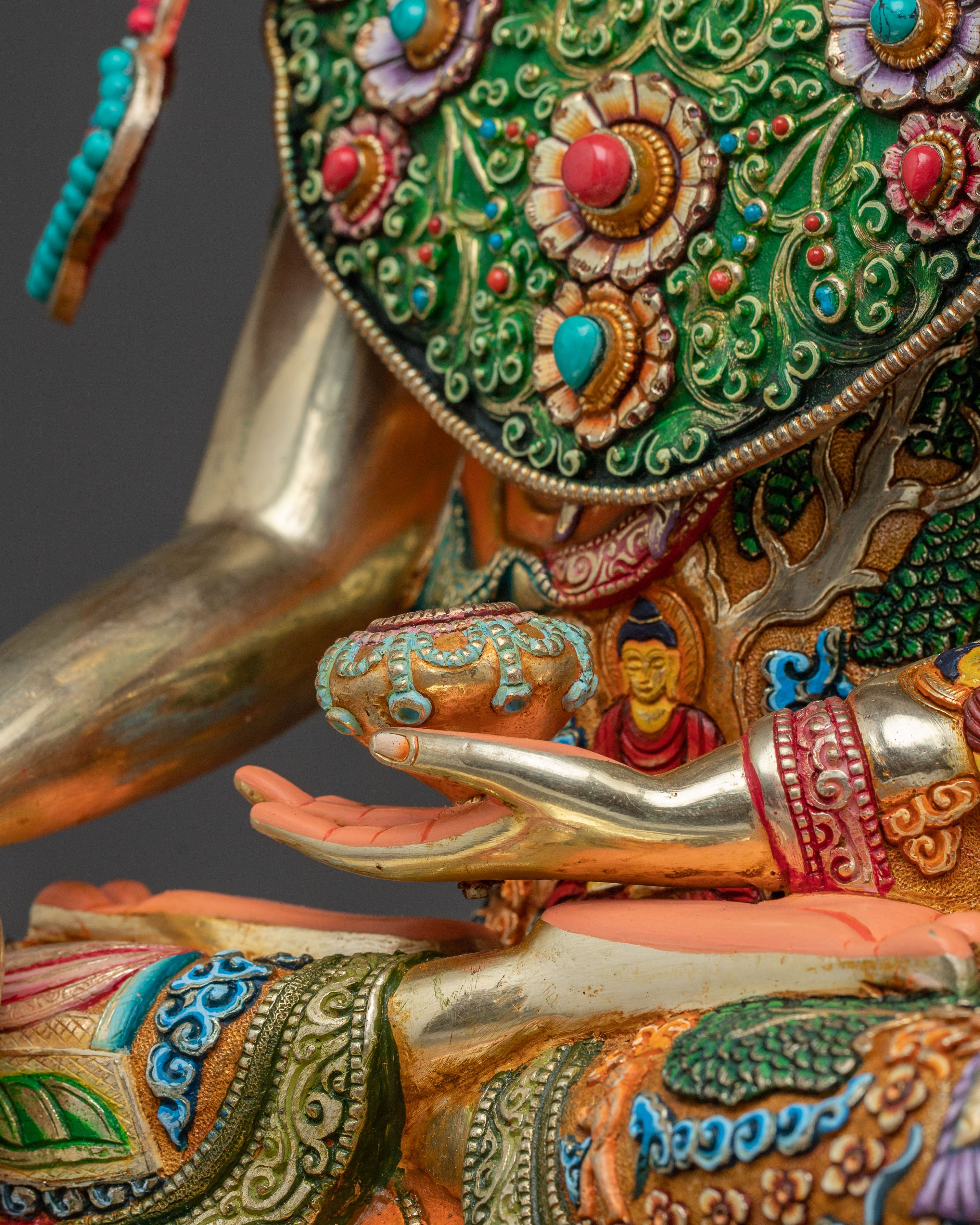 Crown Shakyamuni Buddha Enlightenment Statue