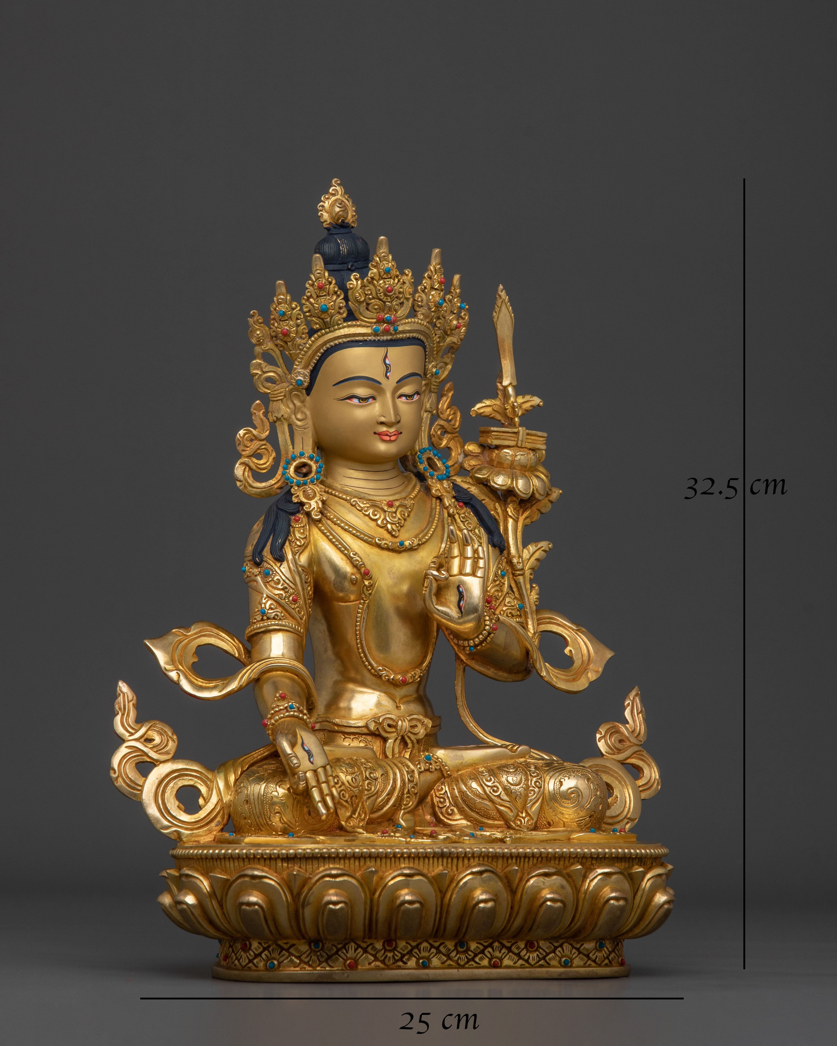 White Tara Tibetan Sculpture | Goddess of Compassion and Longevity