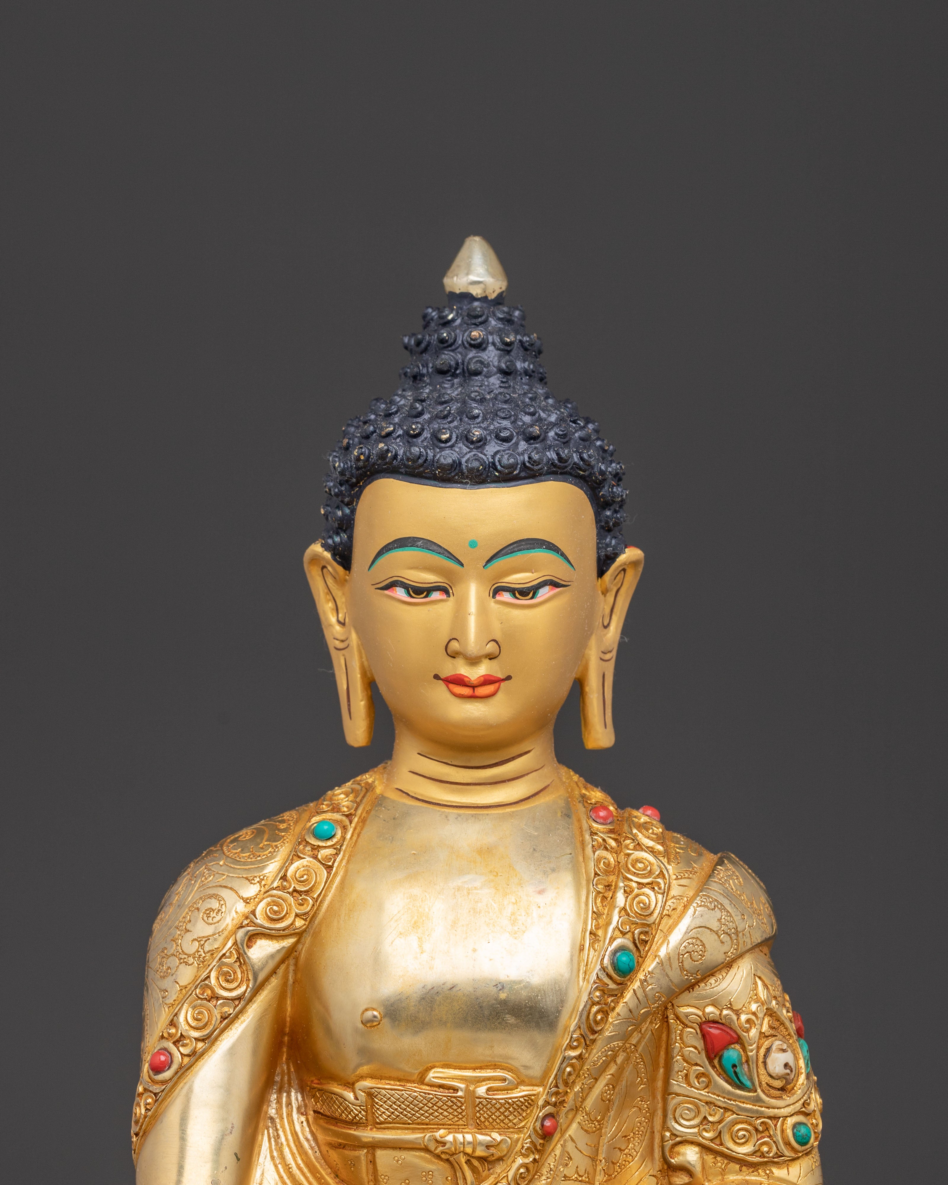 Buddha Shakyamuni Handmade Copper Statue