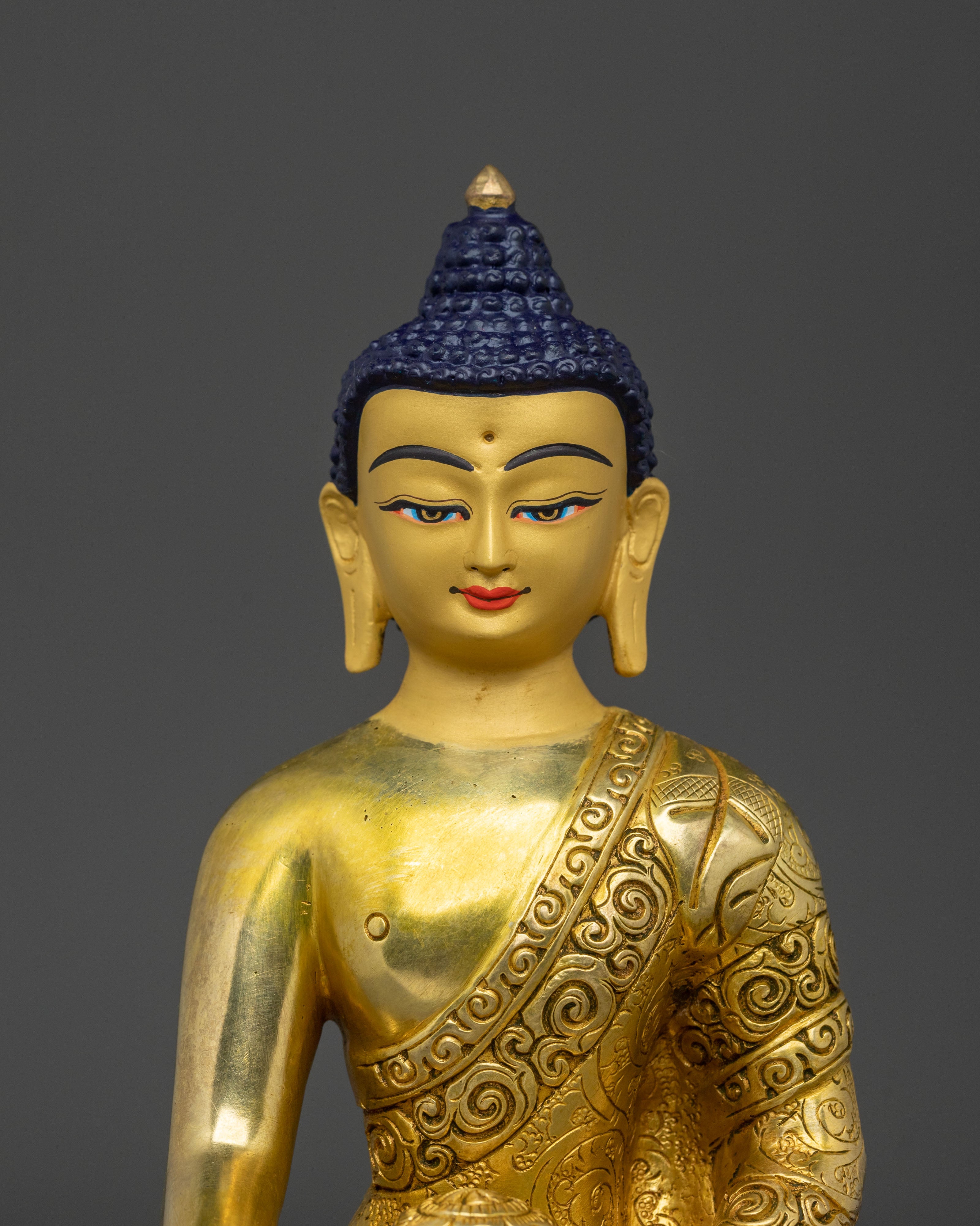 Shakyamuni Buddha Sacred Awakening Statue | Tibetan Buddhist Enlightened Figure