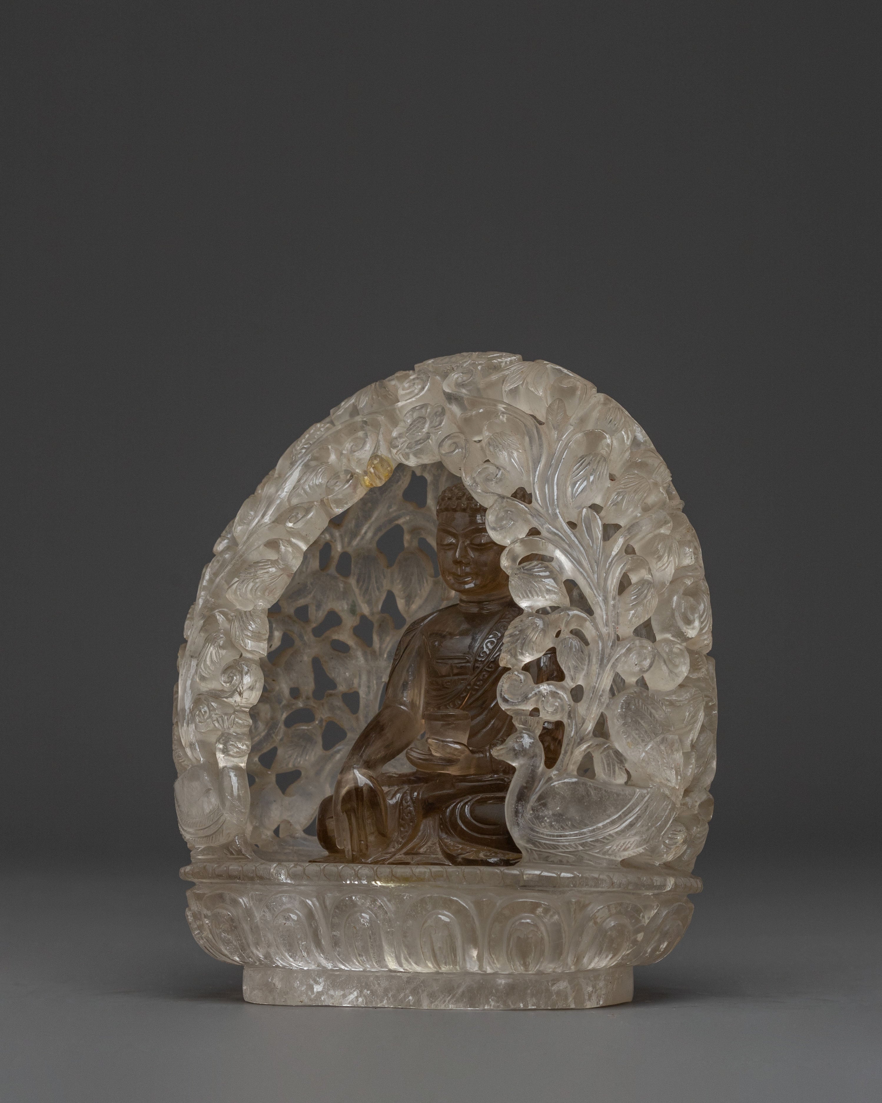 Shakyamuni Buddha Crystal Statue: Enlightenment Icon