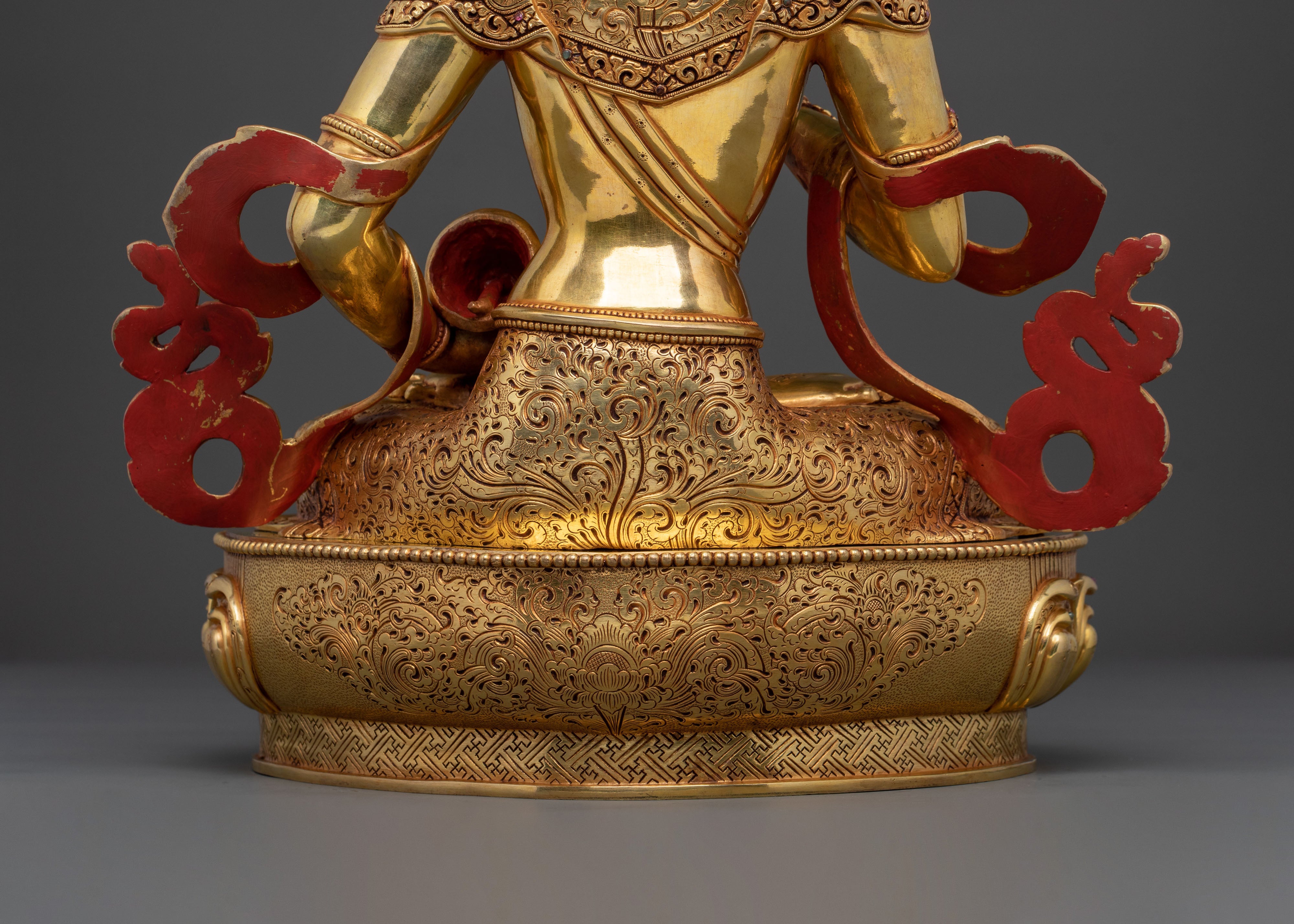 Vajrasattva: 24K Gold Gilded Copper Statue