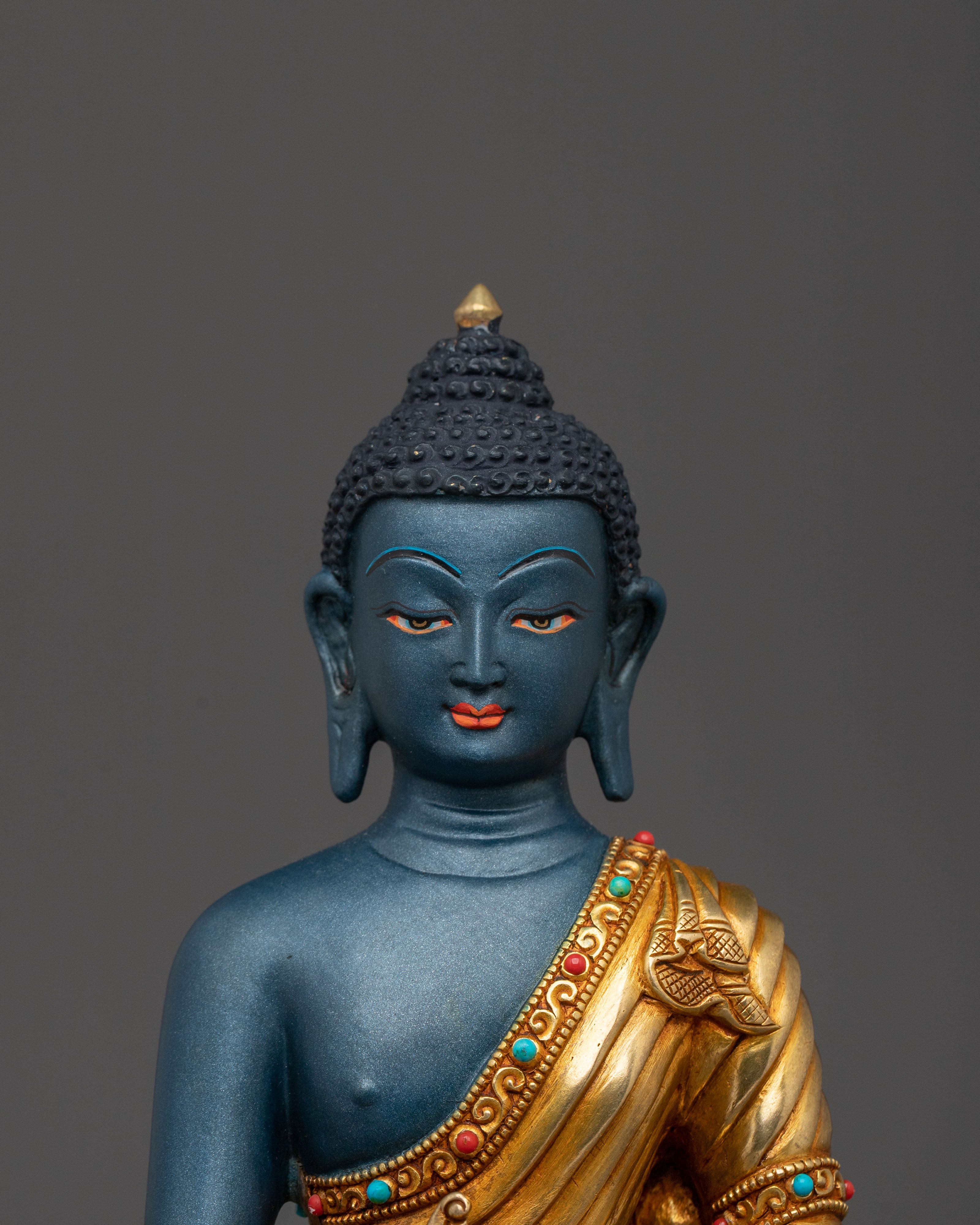 Three Buddhas Altar Statue Set | Sacred Tibetan Buddhist Trio Sculpture