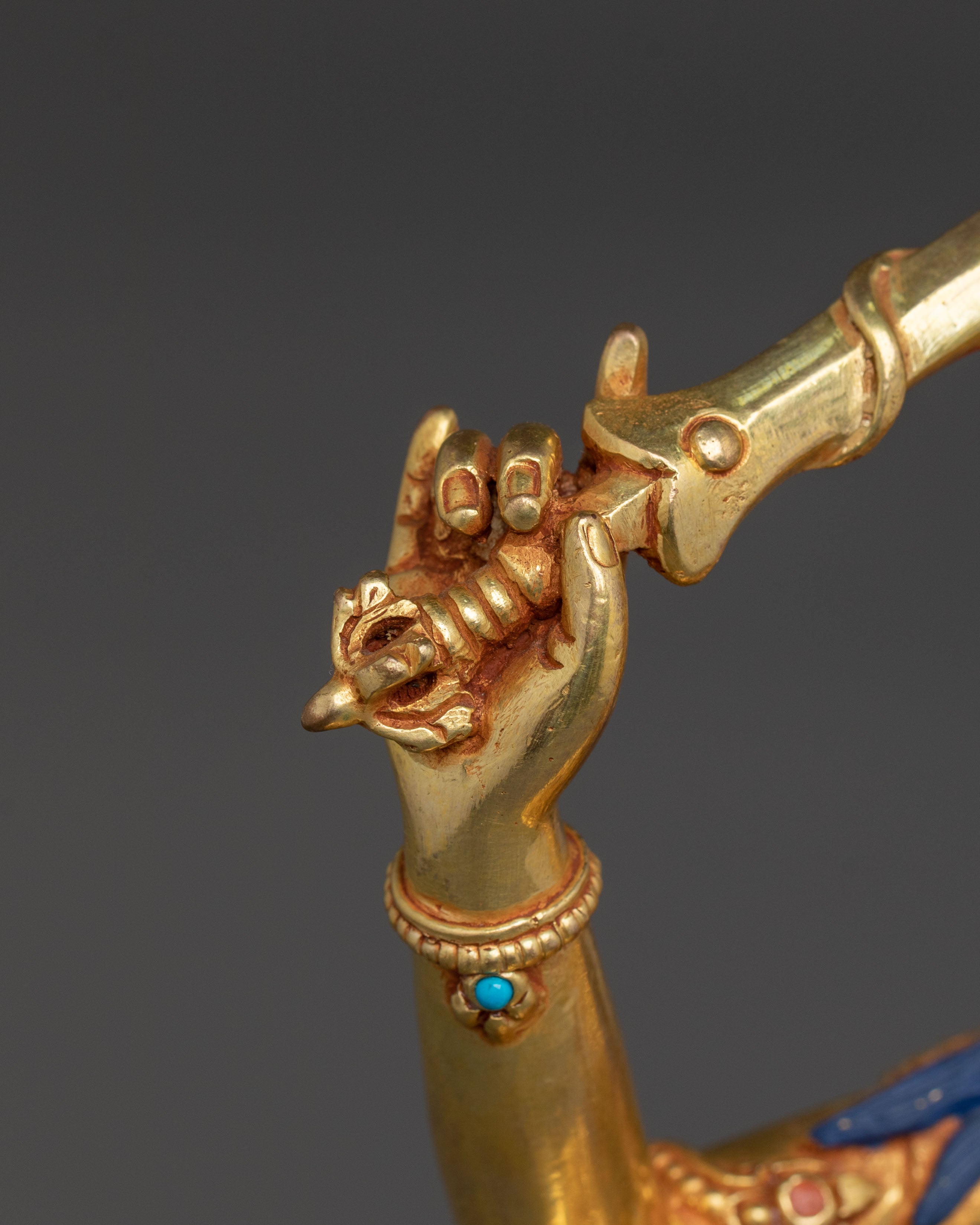Manjushri Buddhist Figure | Handcrafted Wisdom Deity