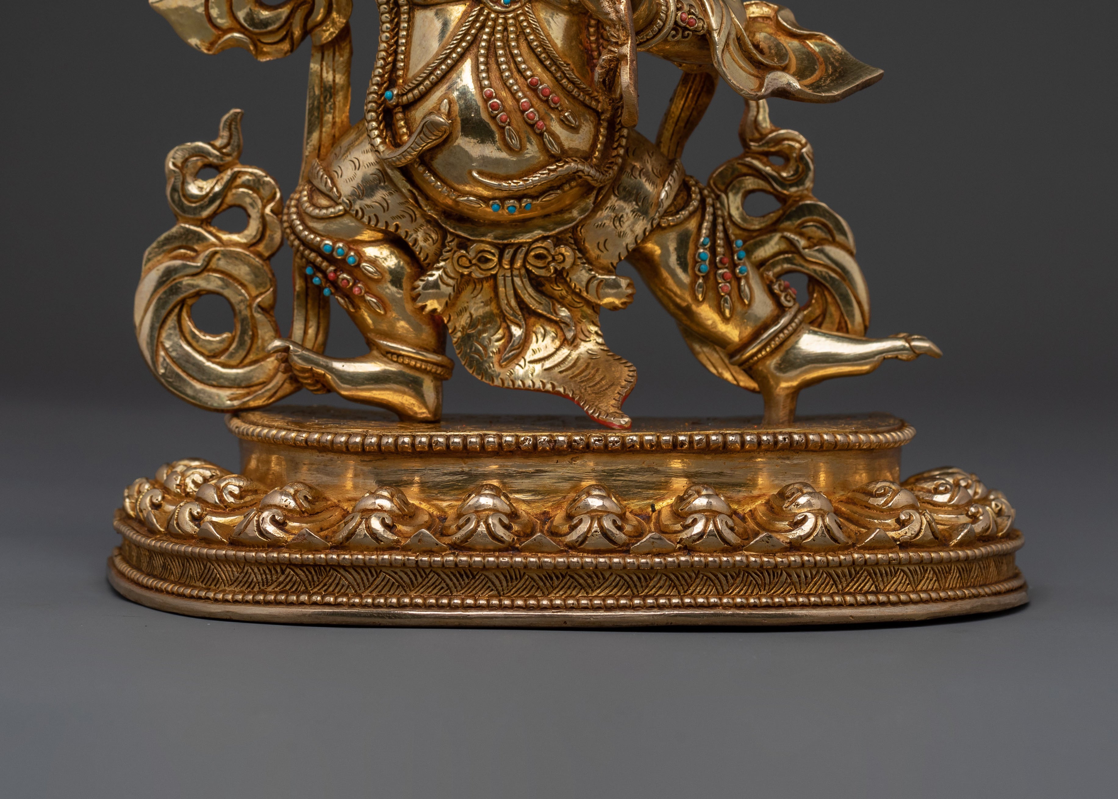 Vajrapani Sacred: 24K Gold Gilded Statue
