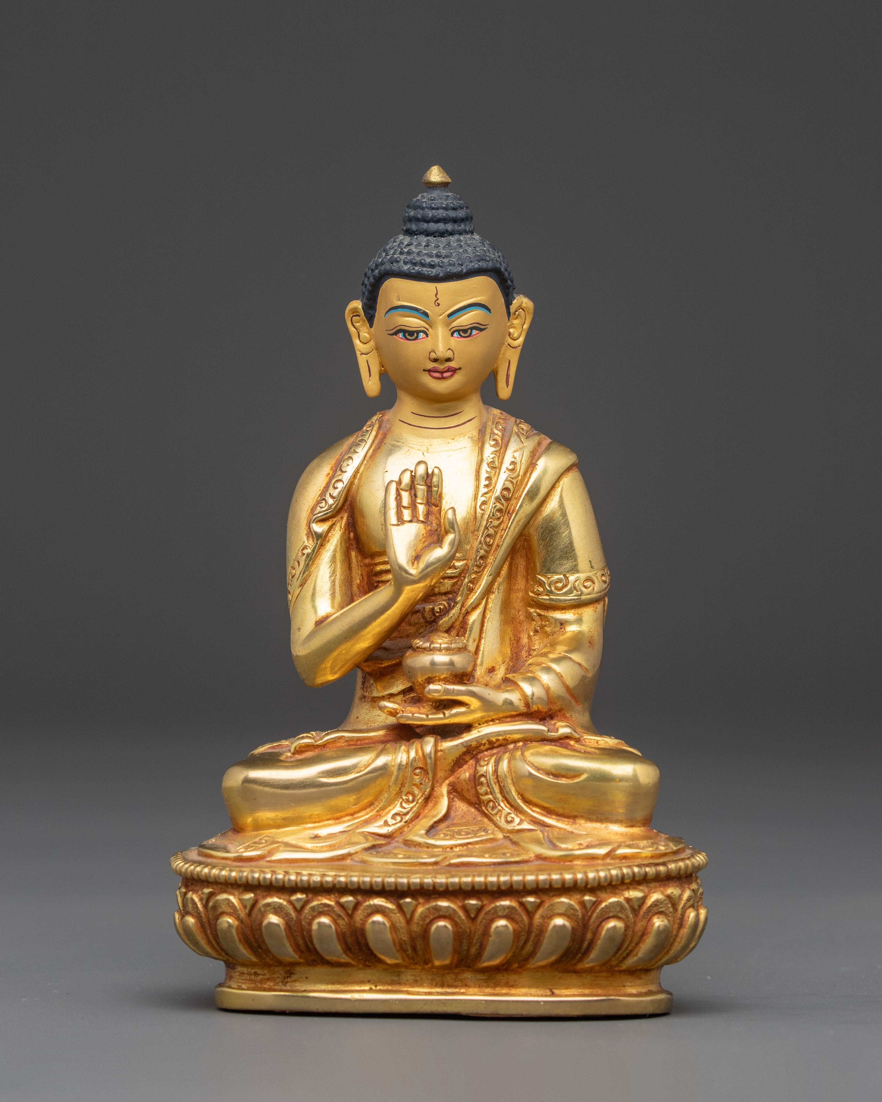 Amoghasiddhi Buddha Copper Statue 