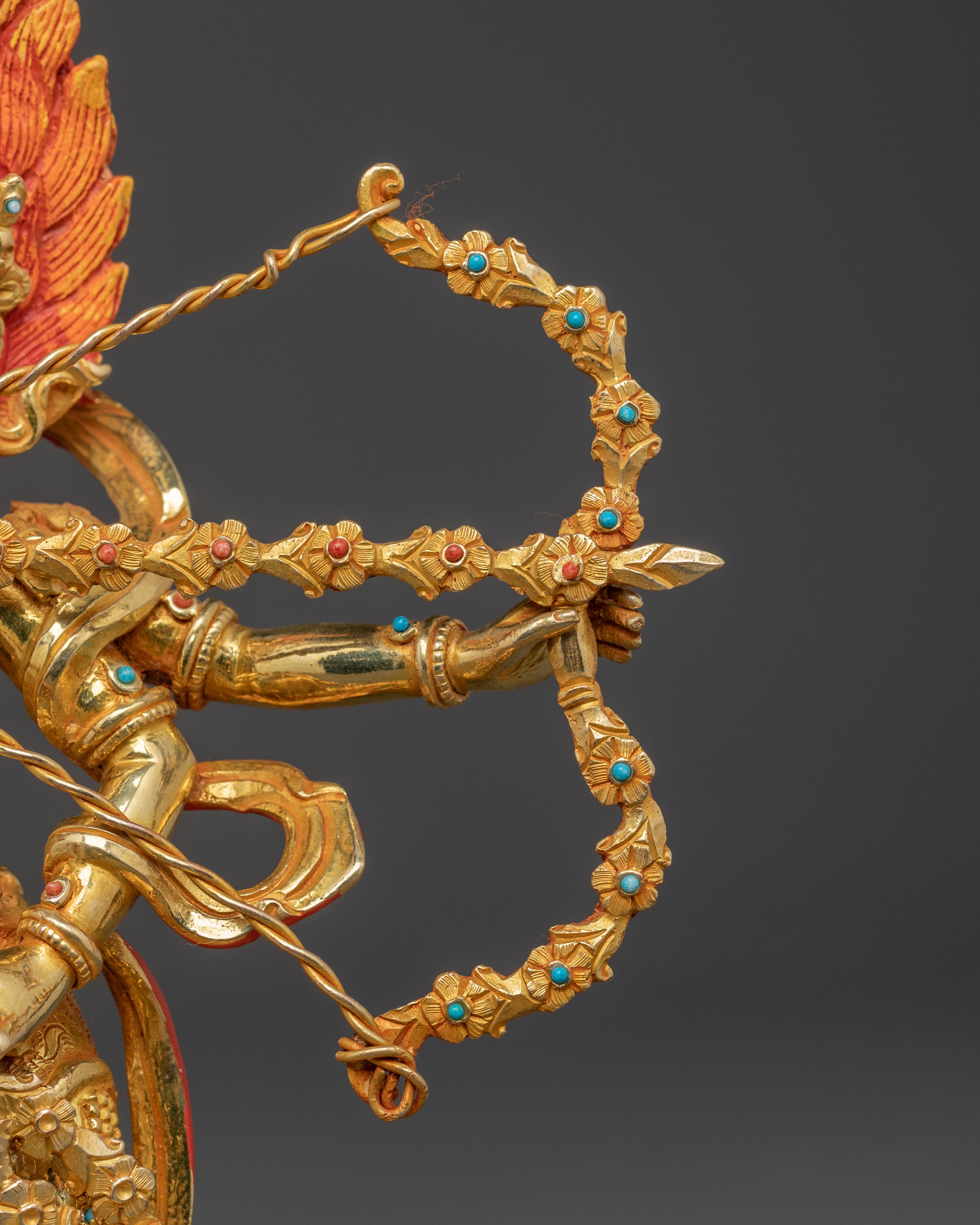 Kurukulla Spiritual Figurine | Divine Enchantress Dakini Sculpture