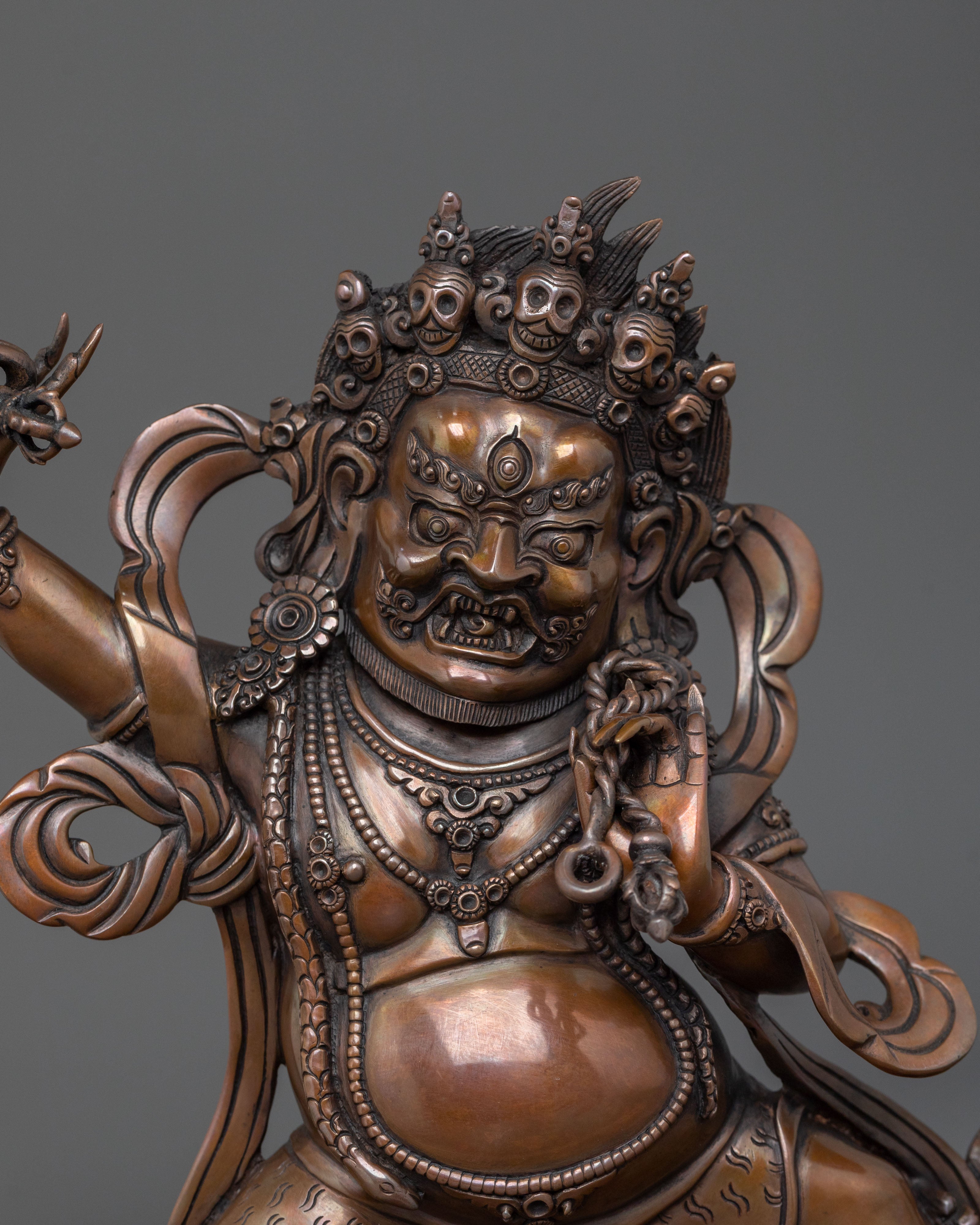 Handmade Golden Vajrapani Statue | Home Decor