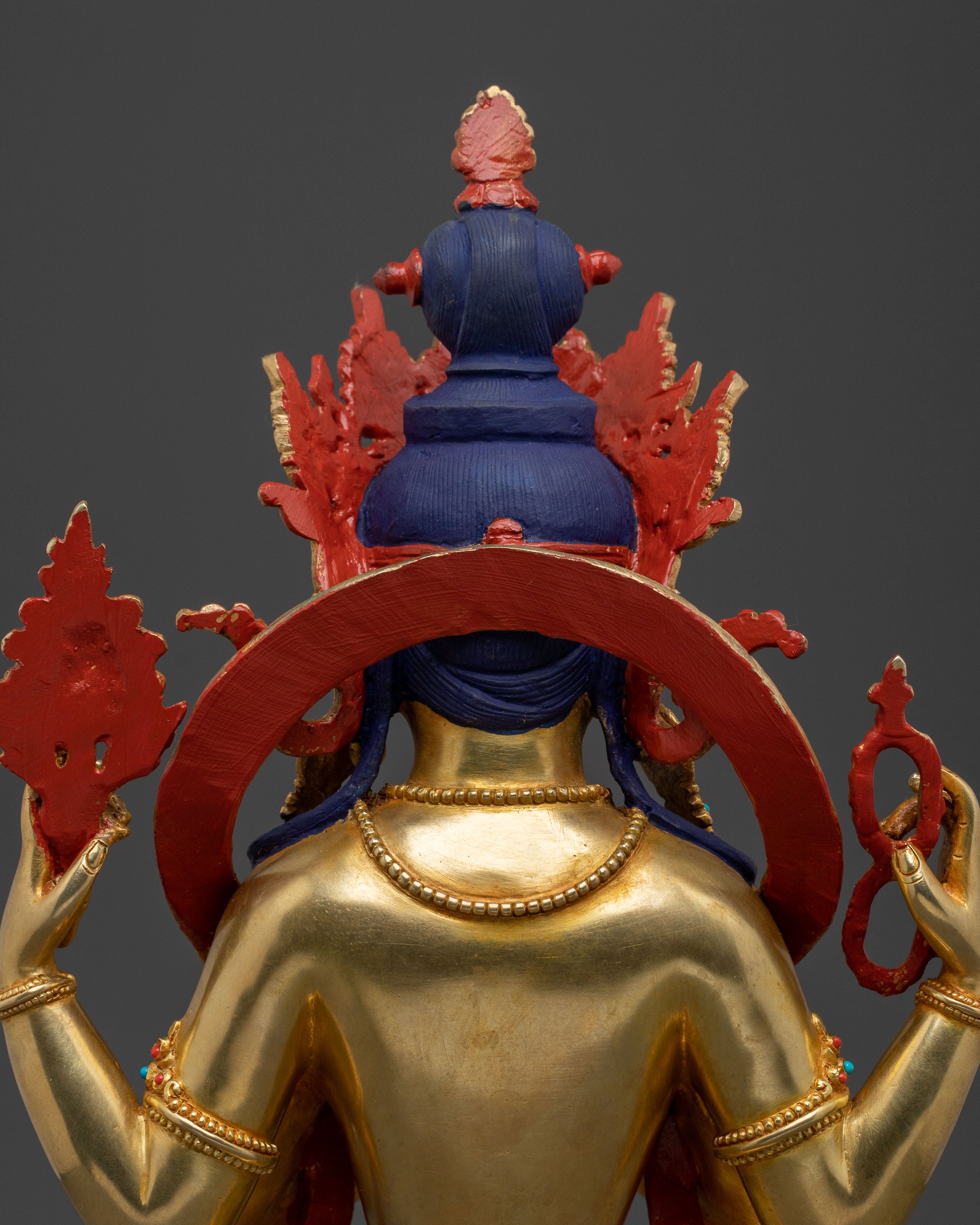 Four Armed Chenrezig Handcrafted Statue