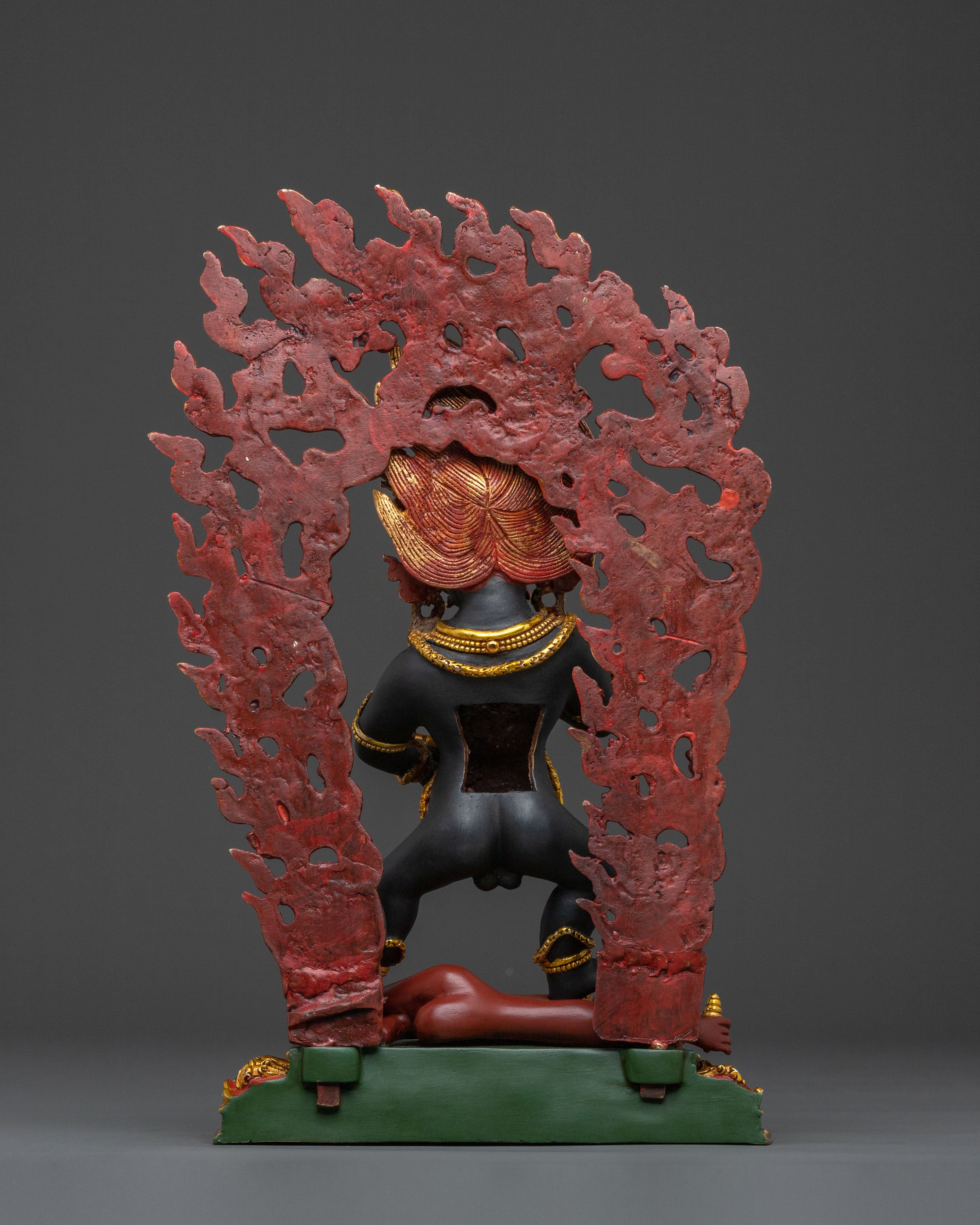 Black Dzambhala Sculpture | Spiritual Home Decor