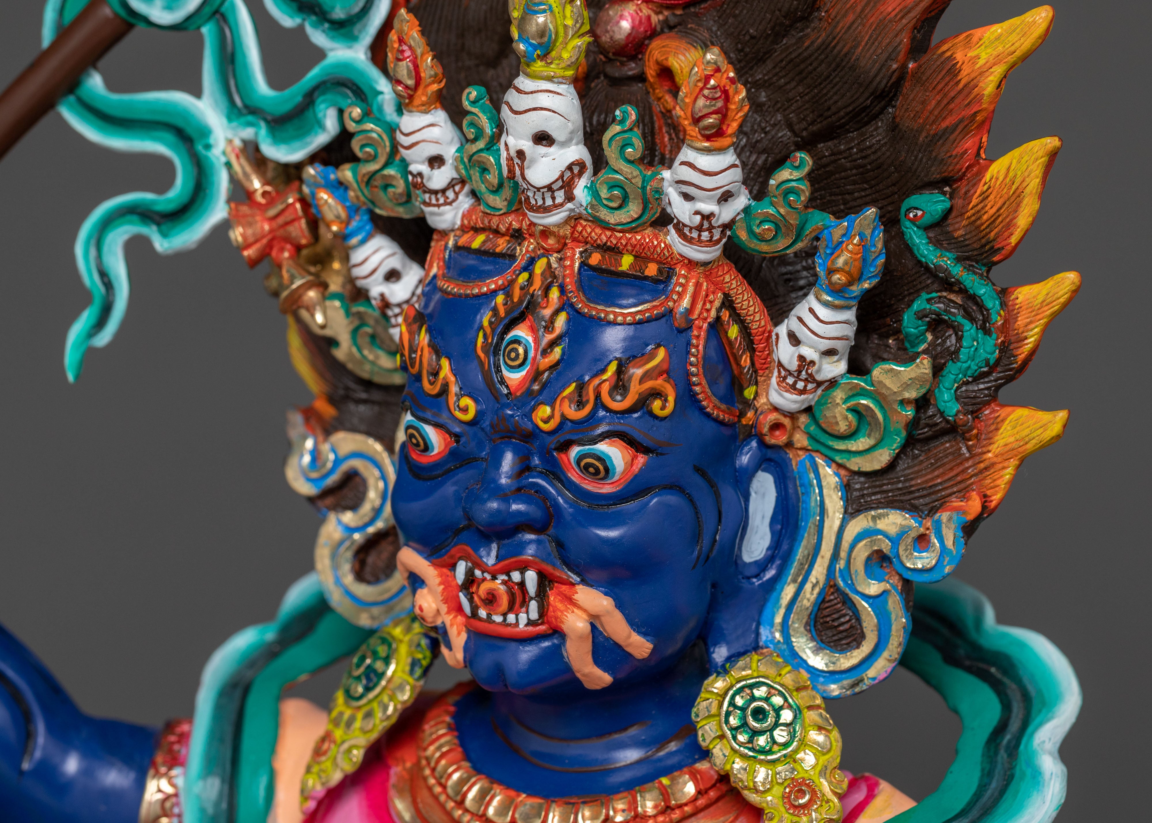 Palden Lhamo Statue: Buddhist Protector of Wisdom & Courage