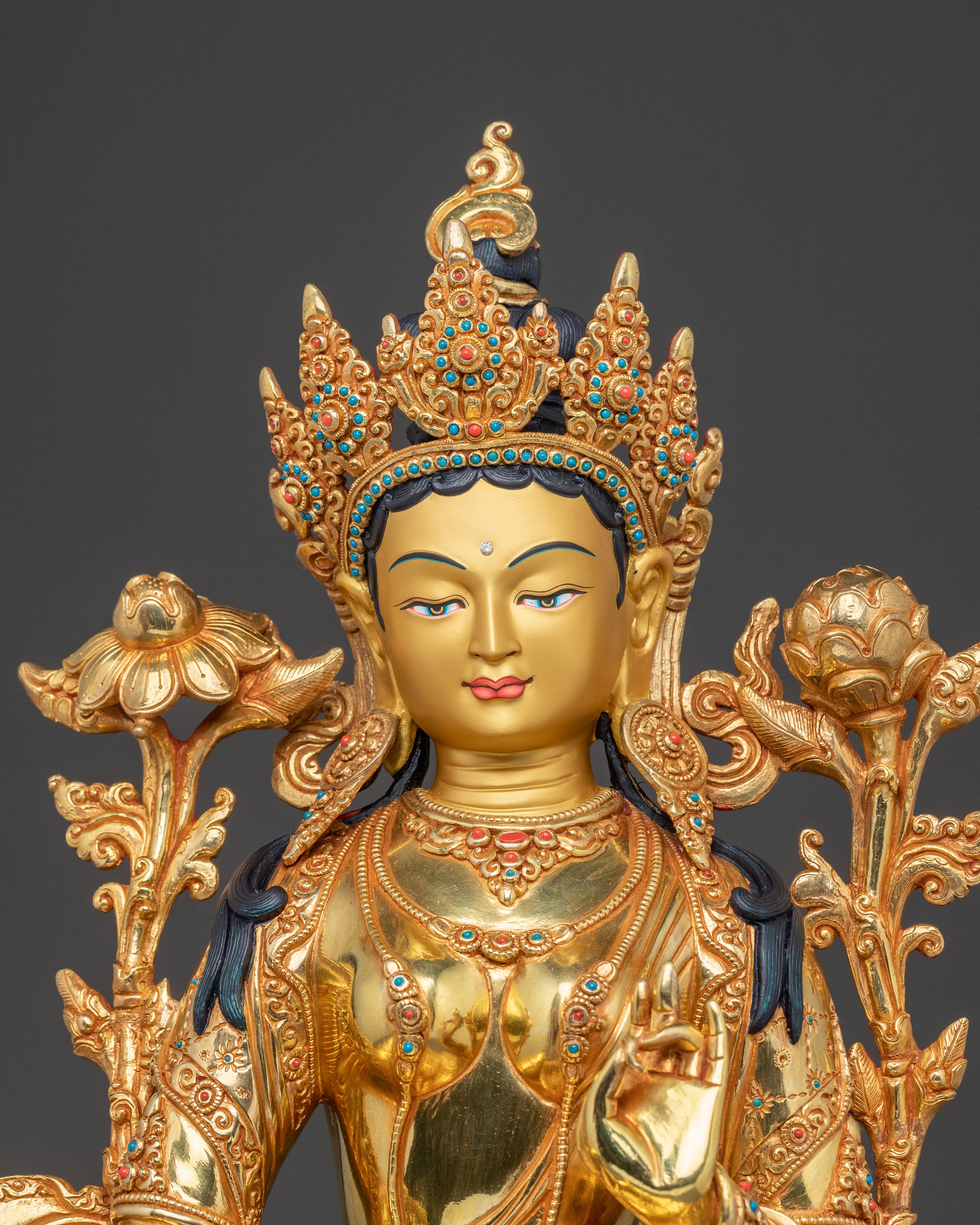 Blessed Statue of Green Tara | Goddess of Compassion