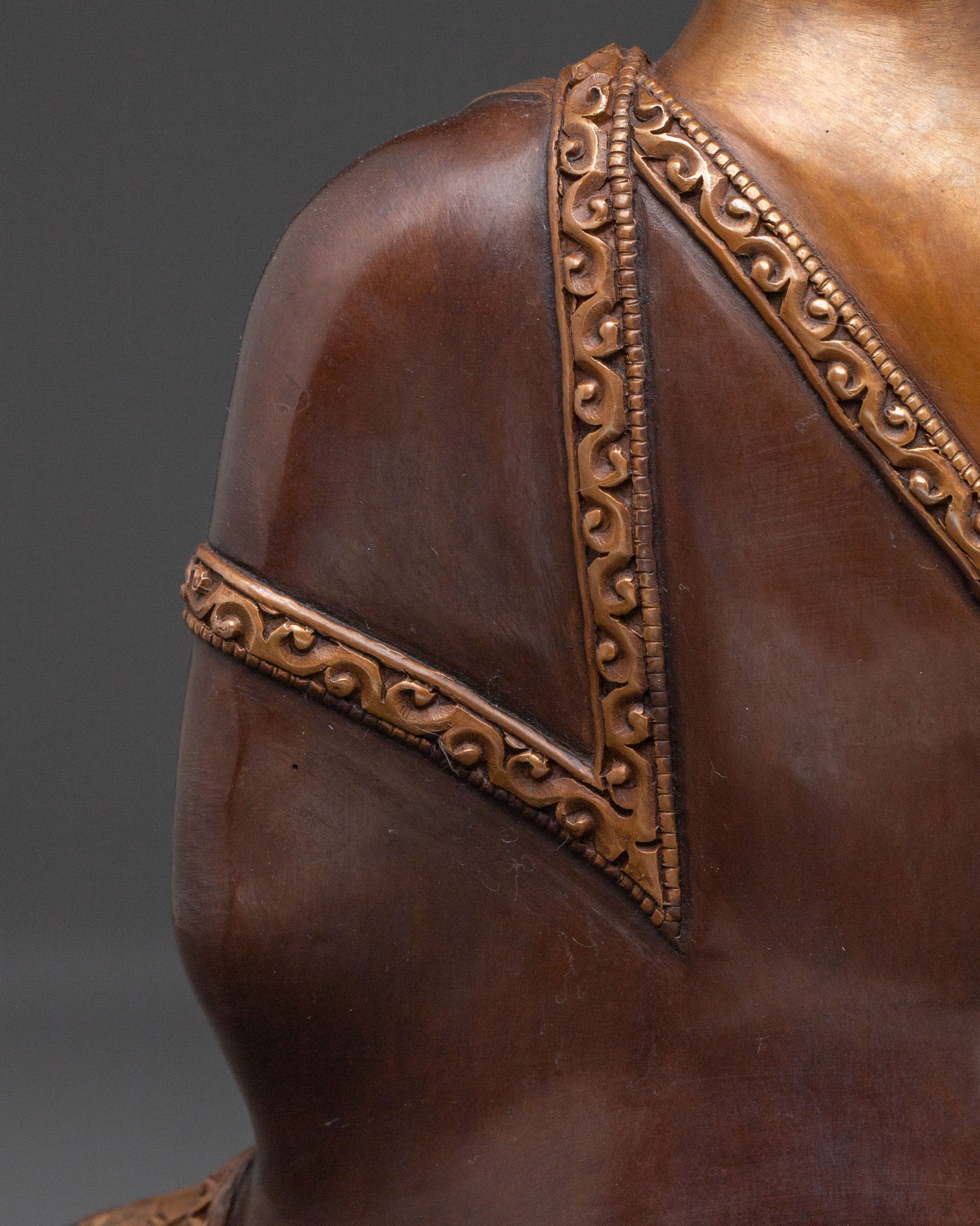 Sacred Shakyamuni Buddha Meditation Statue | Oxidized Copper Statue