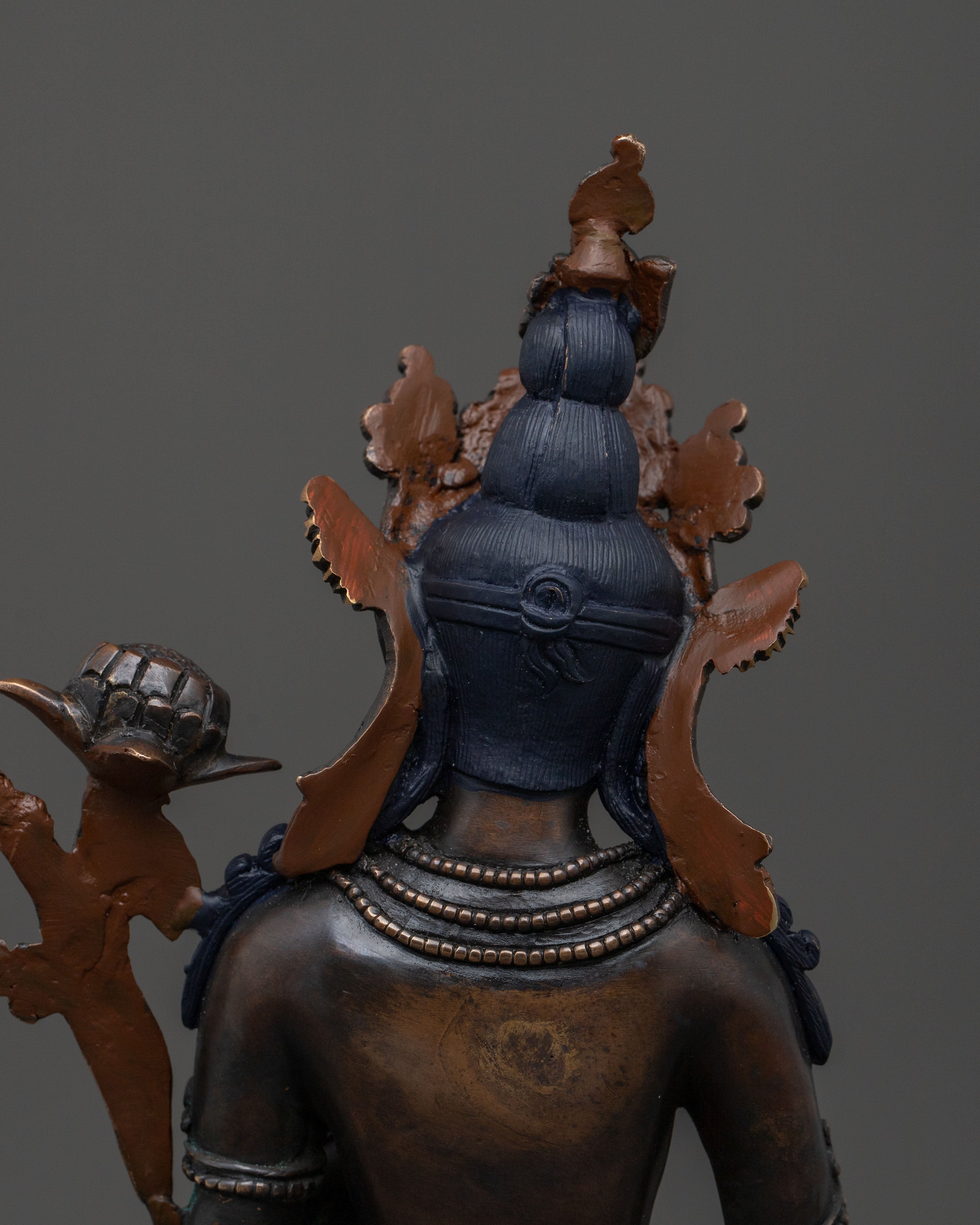 Green Tara Sculpture | Oxidized Copper Goddess