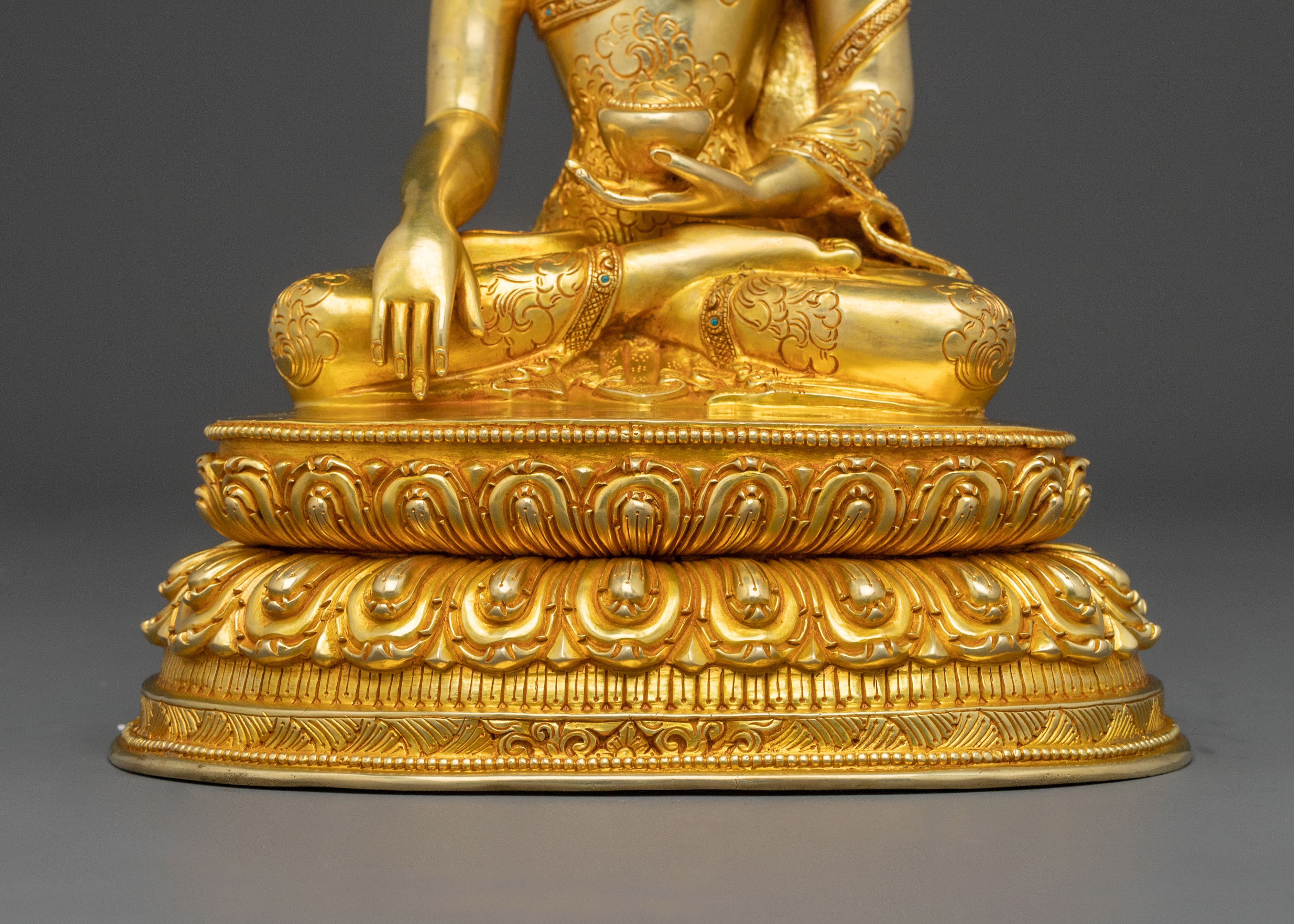 Serene Earth Touching Shakyamuni Buddha Statue