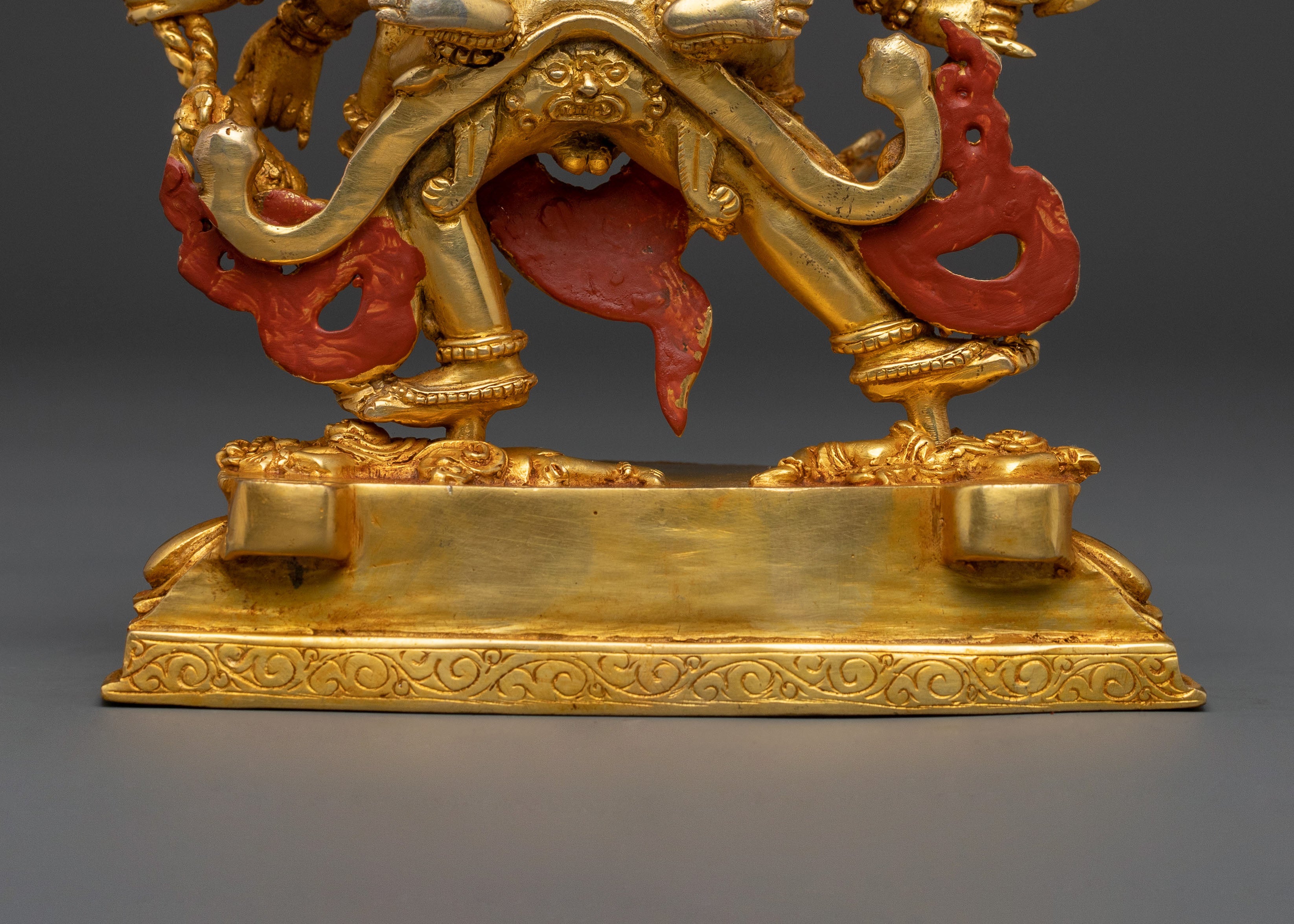 Chakrasamvara Sacred 24K Gold Gilded Statue with Consort