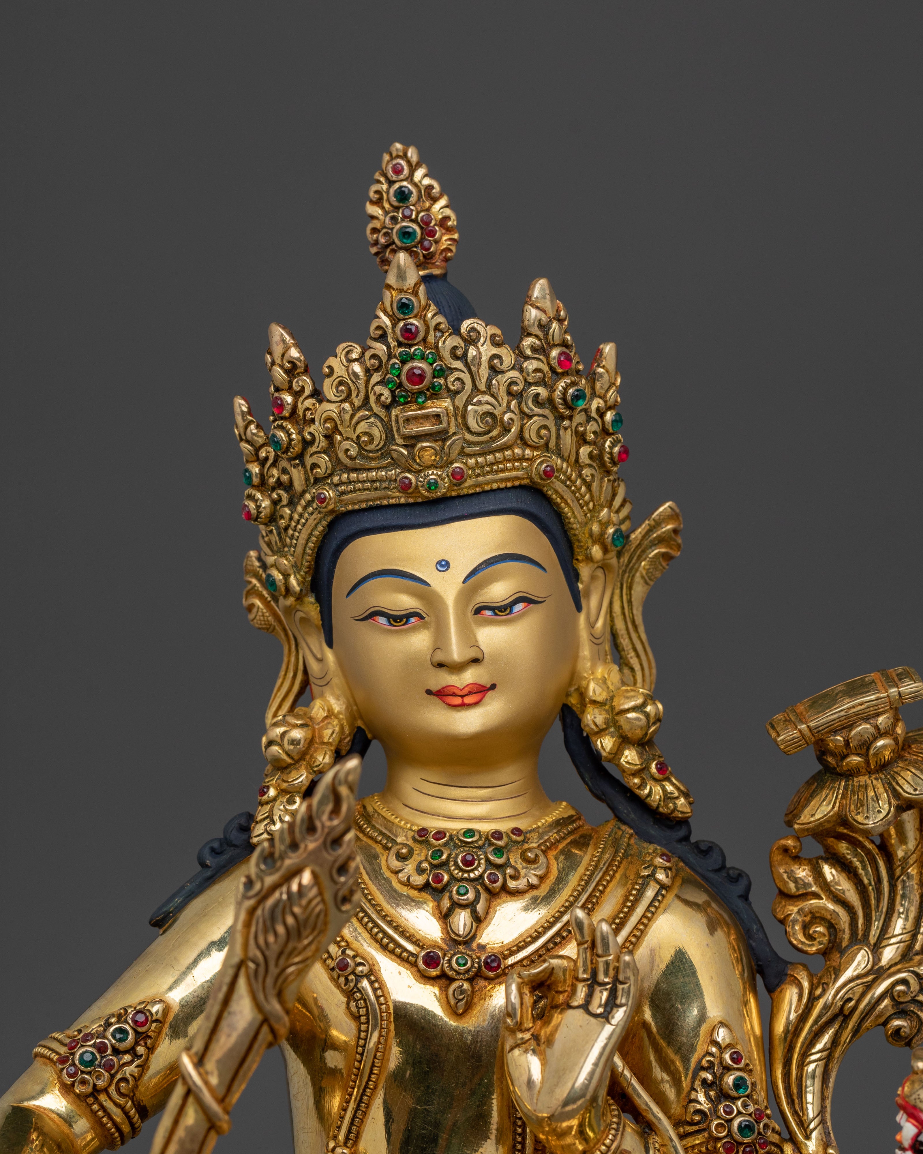 Tikshna Manjushri Spiritual Statue | Buddhist Wisdom Deity Figurine