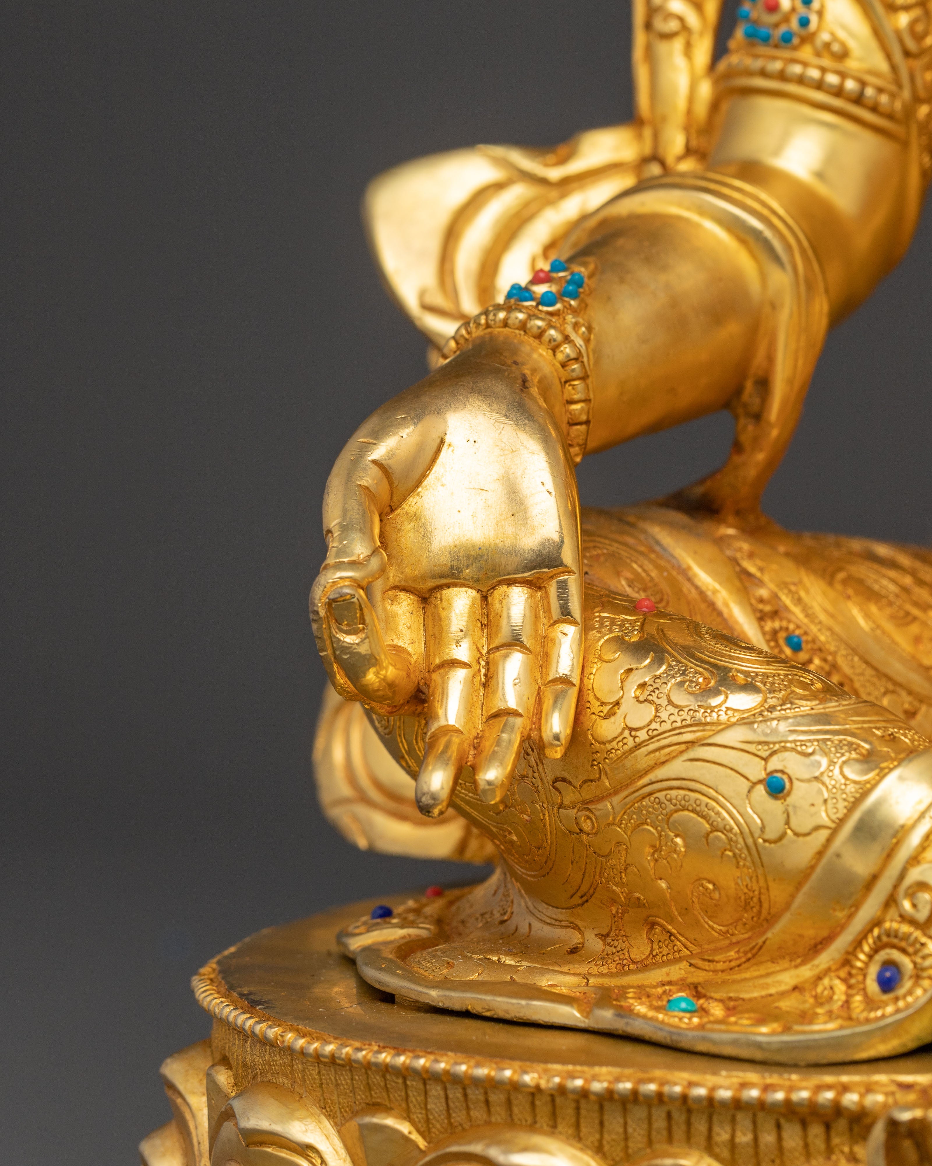 Green Tara Protector Goddess Statue