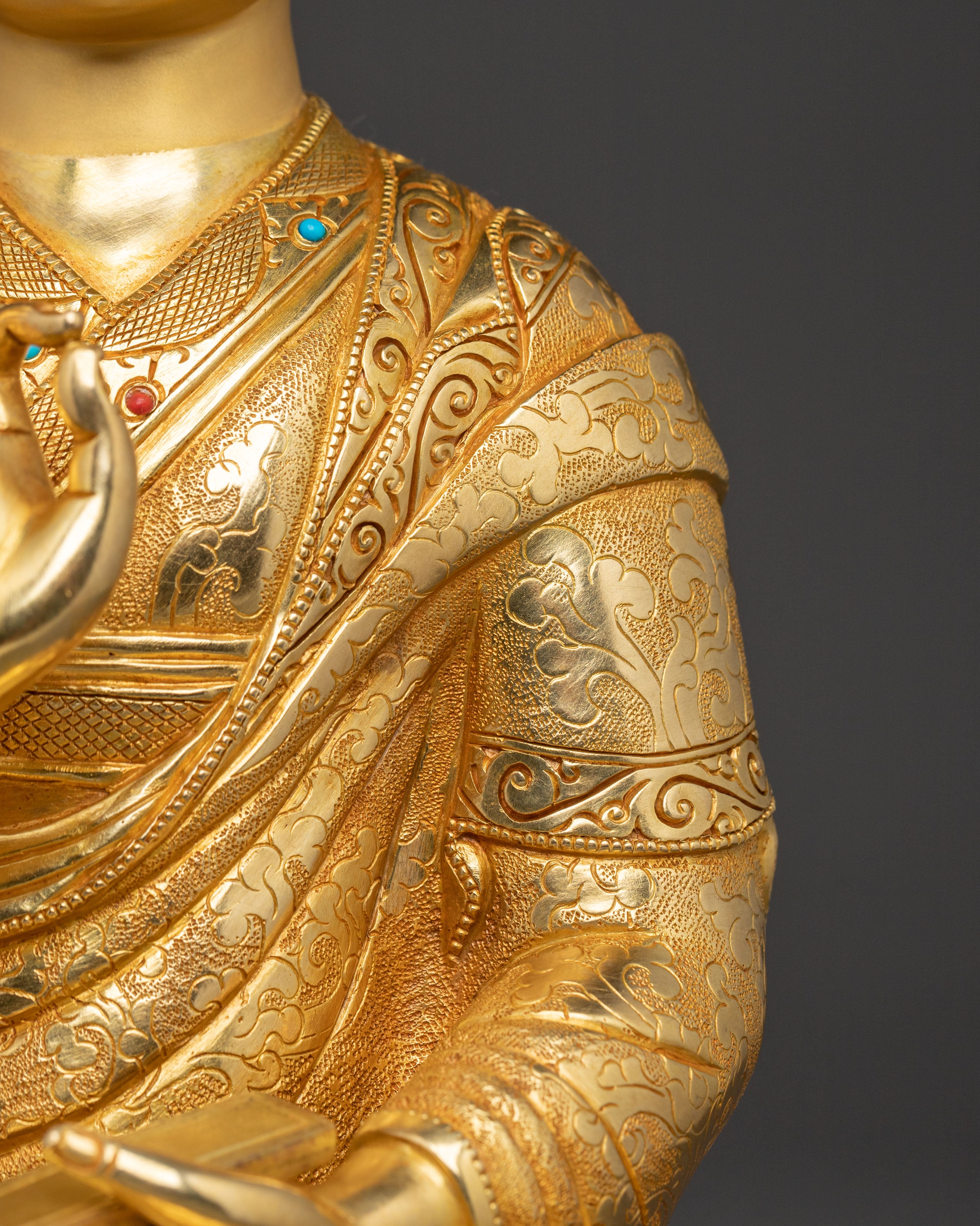 Disciples of Tsongkhapa Statue | Tibetan Buddhist Master Sculpture