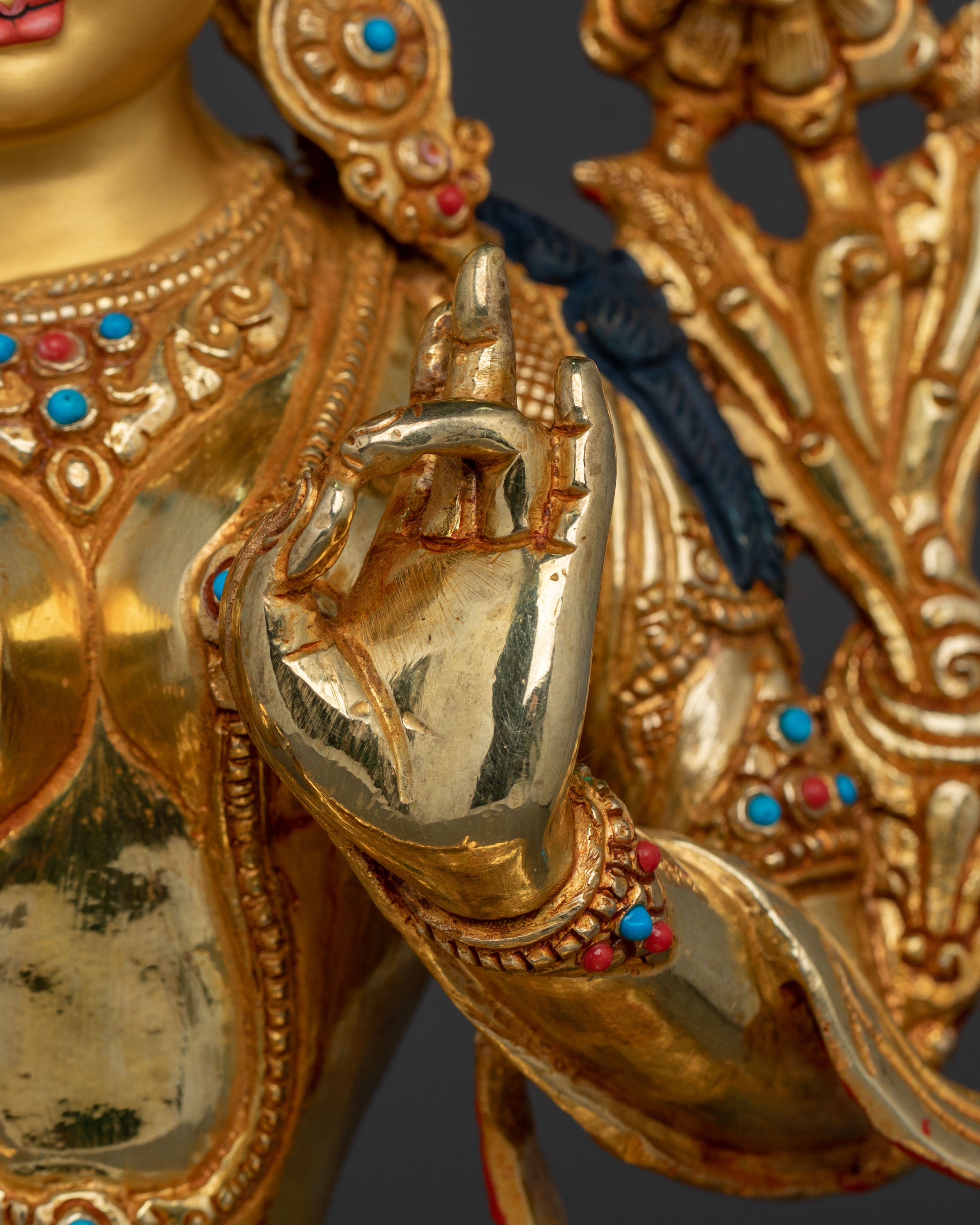 Green Tara Bodhisattva Handcrafted Sculpture