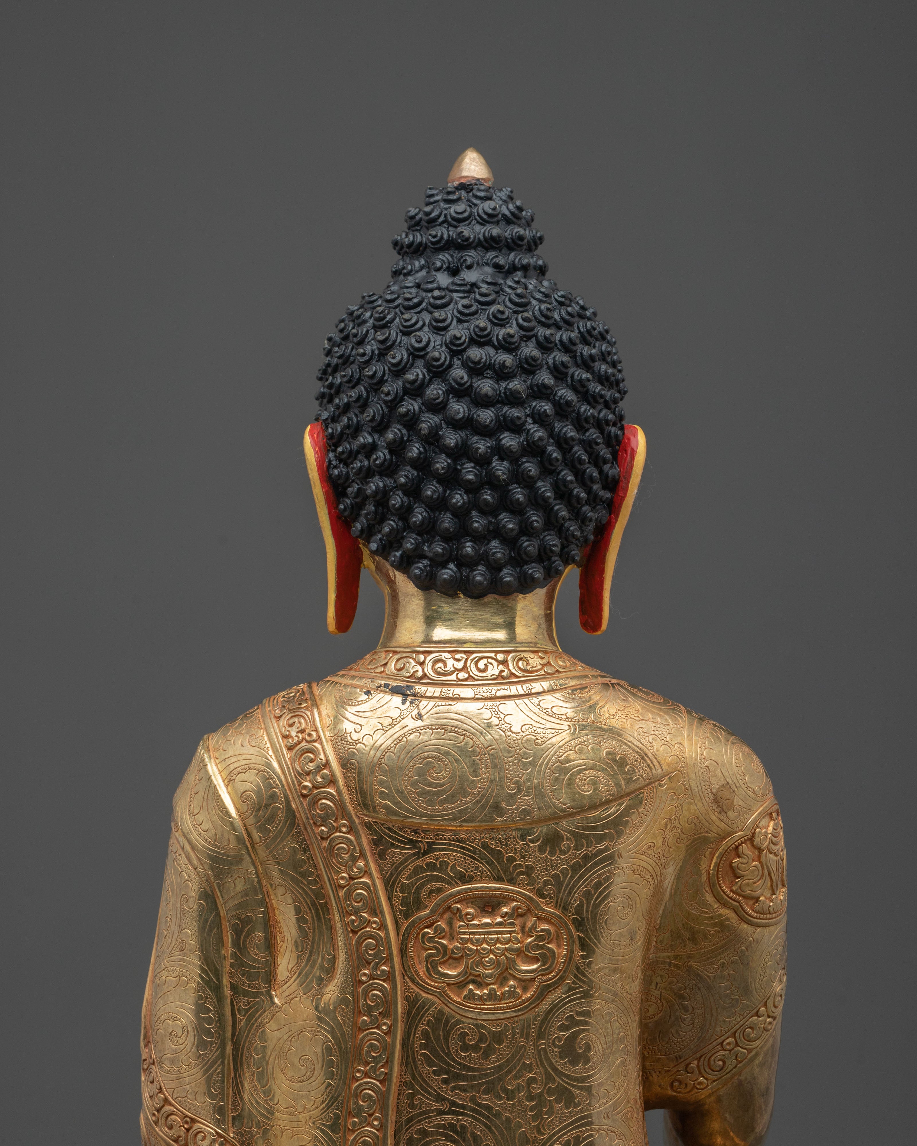 Shakyamuni Buddha Statue | Serene 24K Gold-Plated Figurine