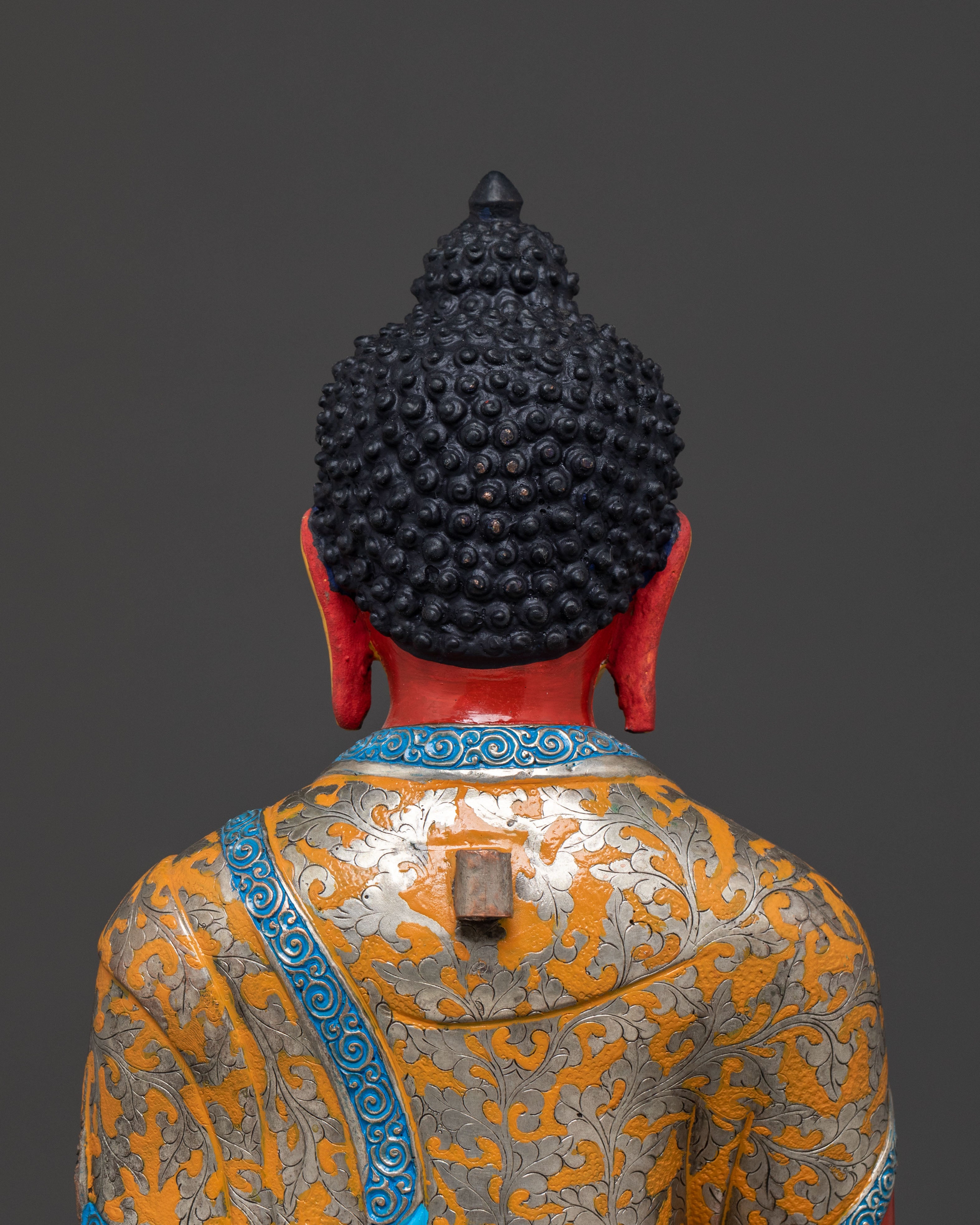 Amitabha Buddha On Throne | Radiant 24K Gold Glided