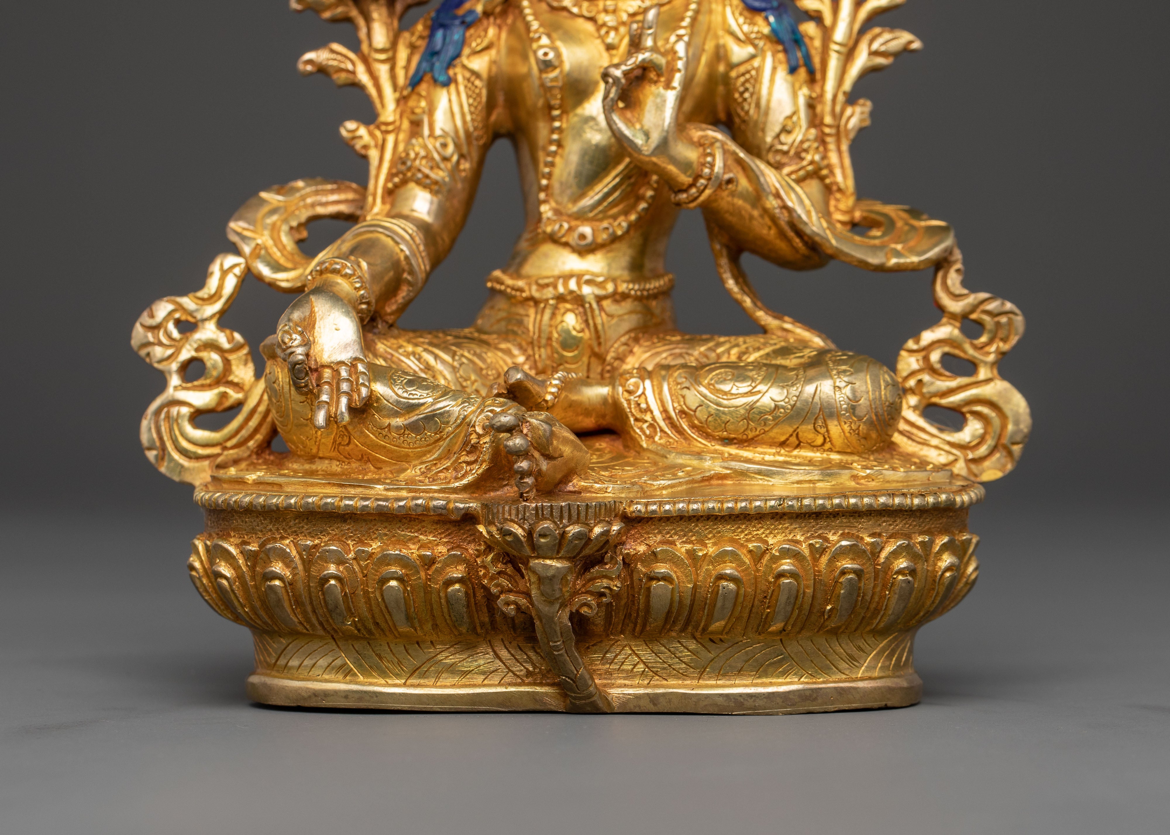 Handcrafted Green Tara Spiritual Sculpture