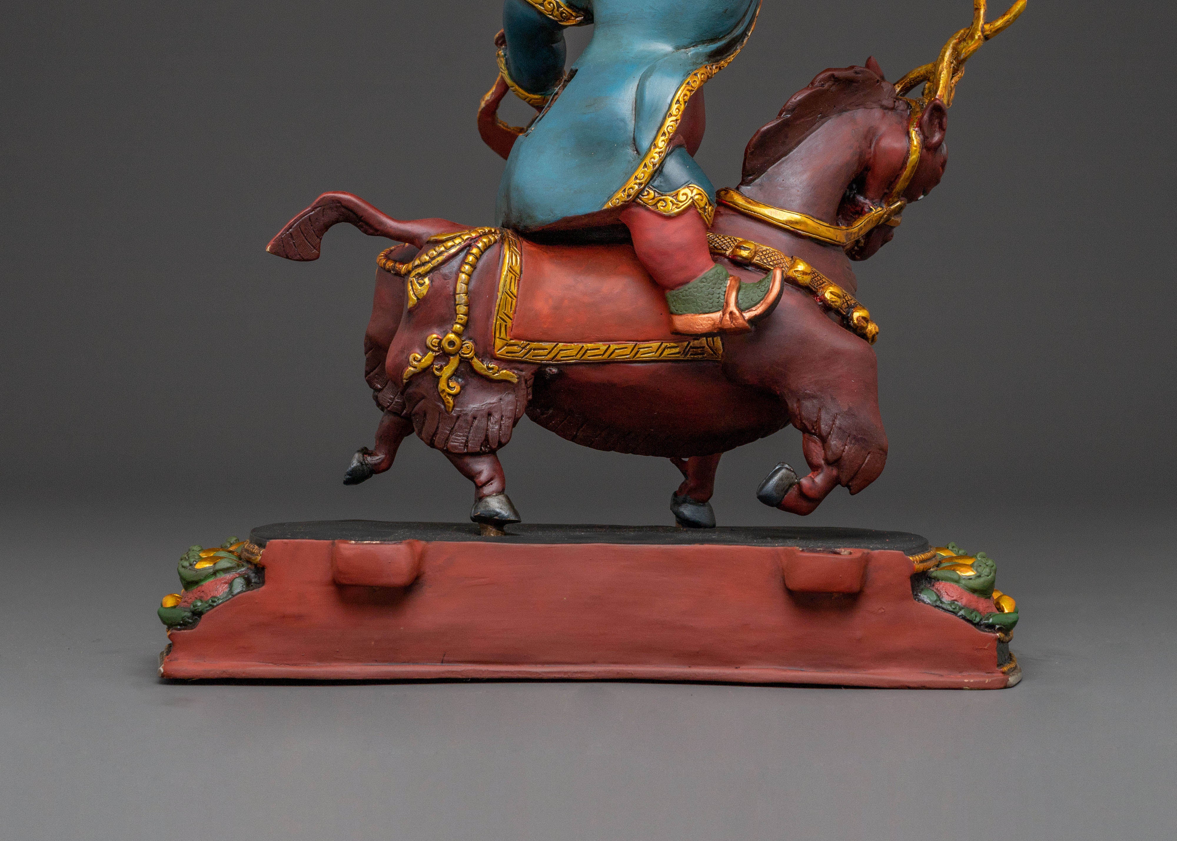 Damchen Garwai Nagpo Statue | Oath-Bound Blacksmith