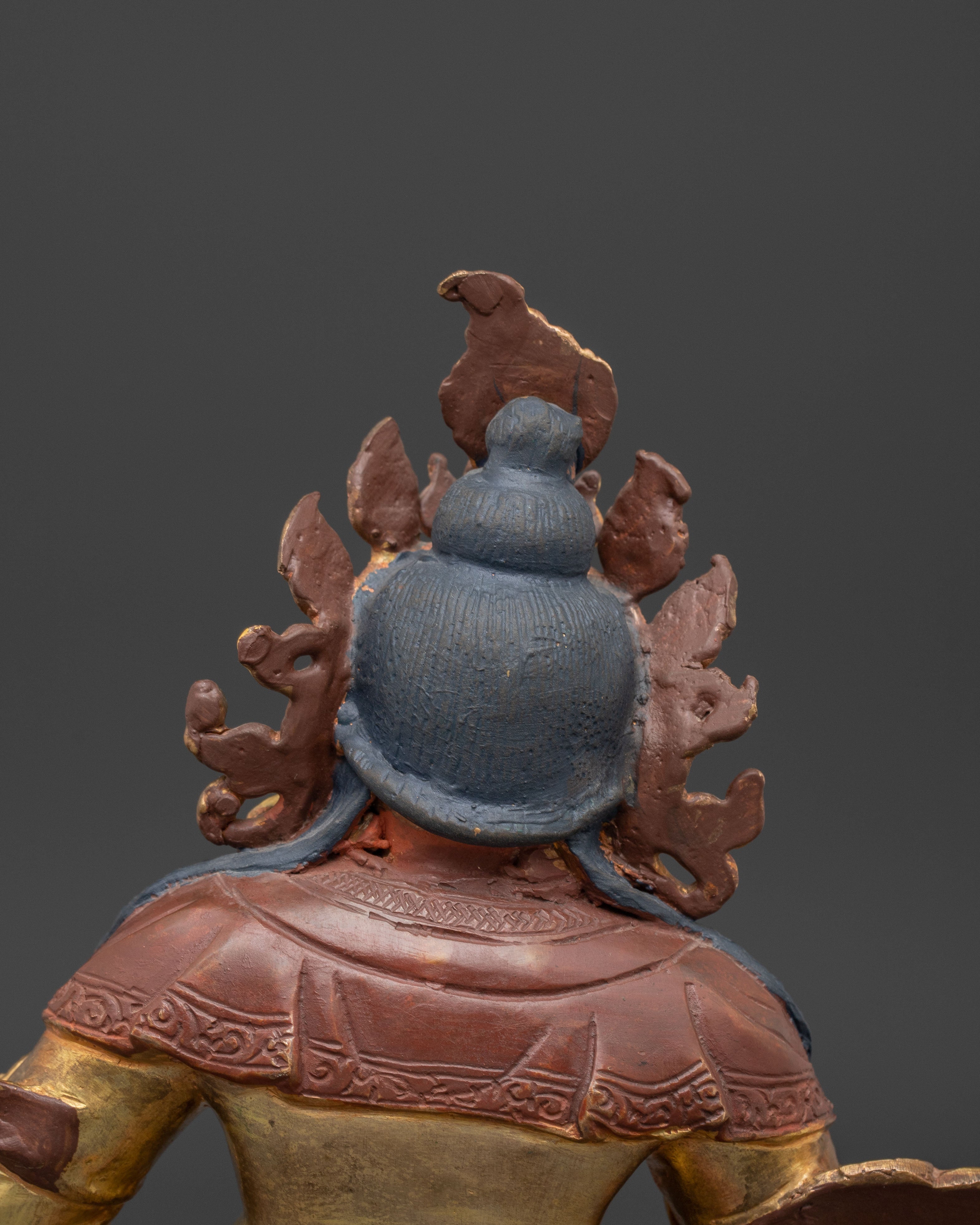 Handmade Golden Statue of Dzambhala | Guardian of Wealth