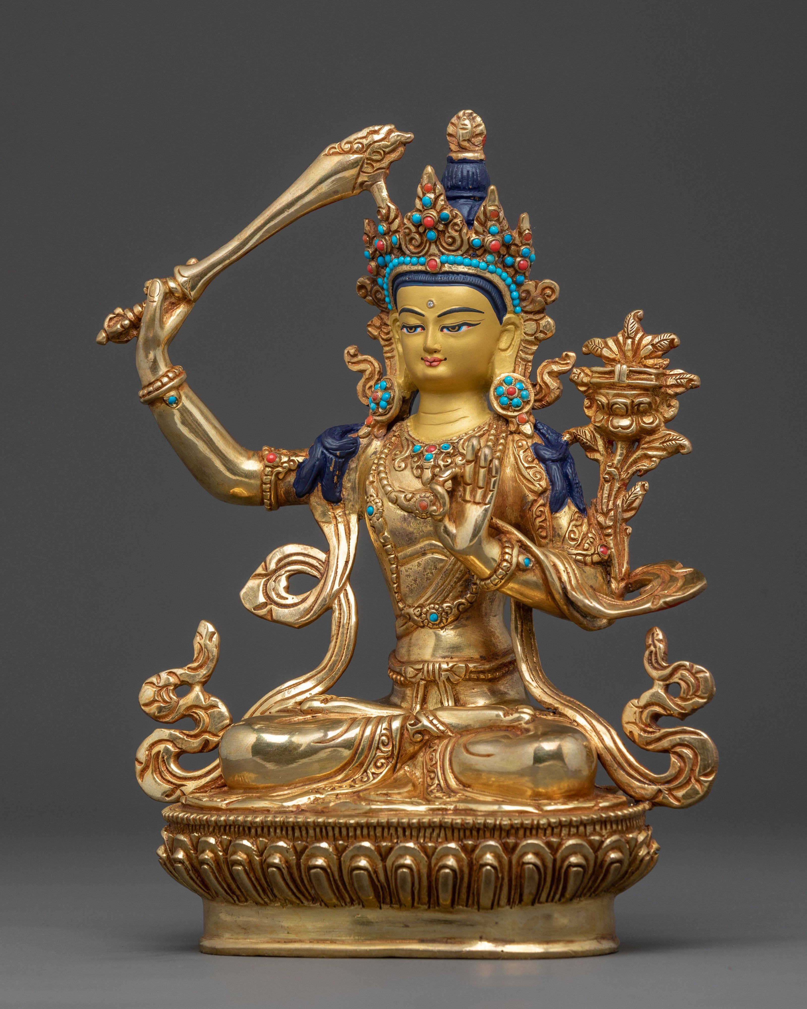 Divine Manjushri Statue | Buddhist Altar Decor