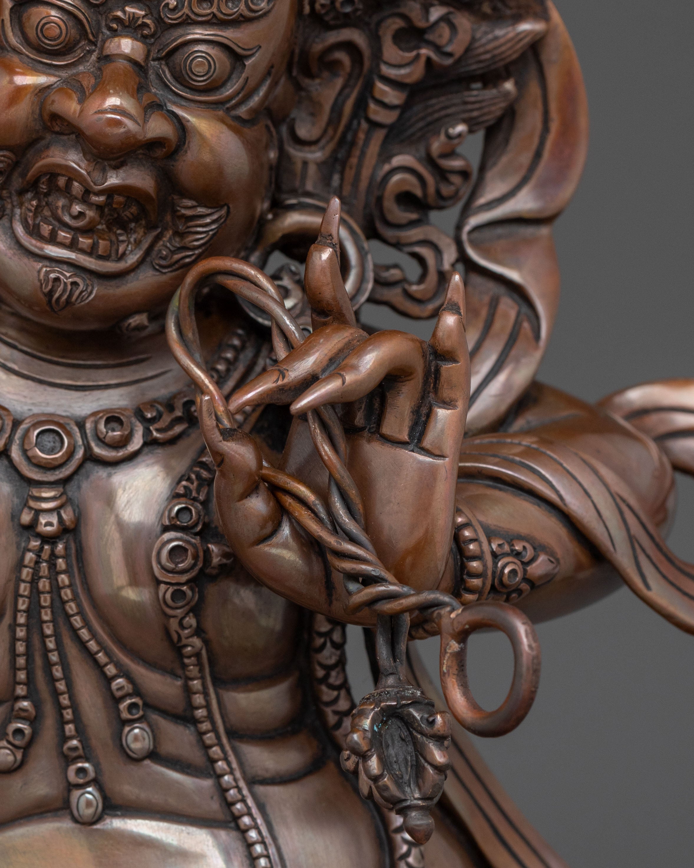 Vajrapani Statue | Oxidized Copper Body