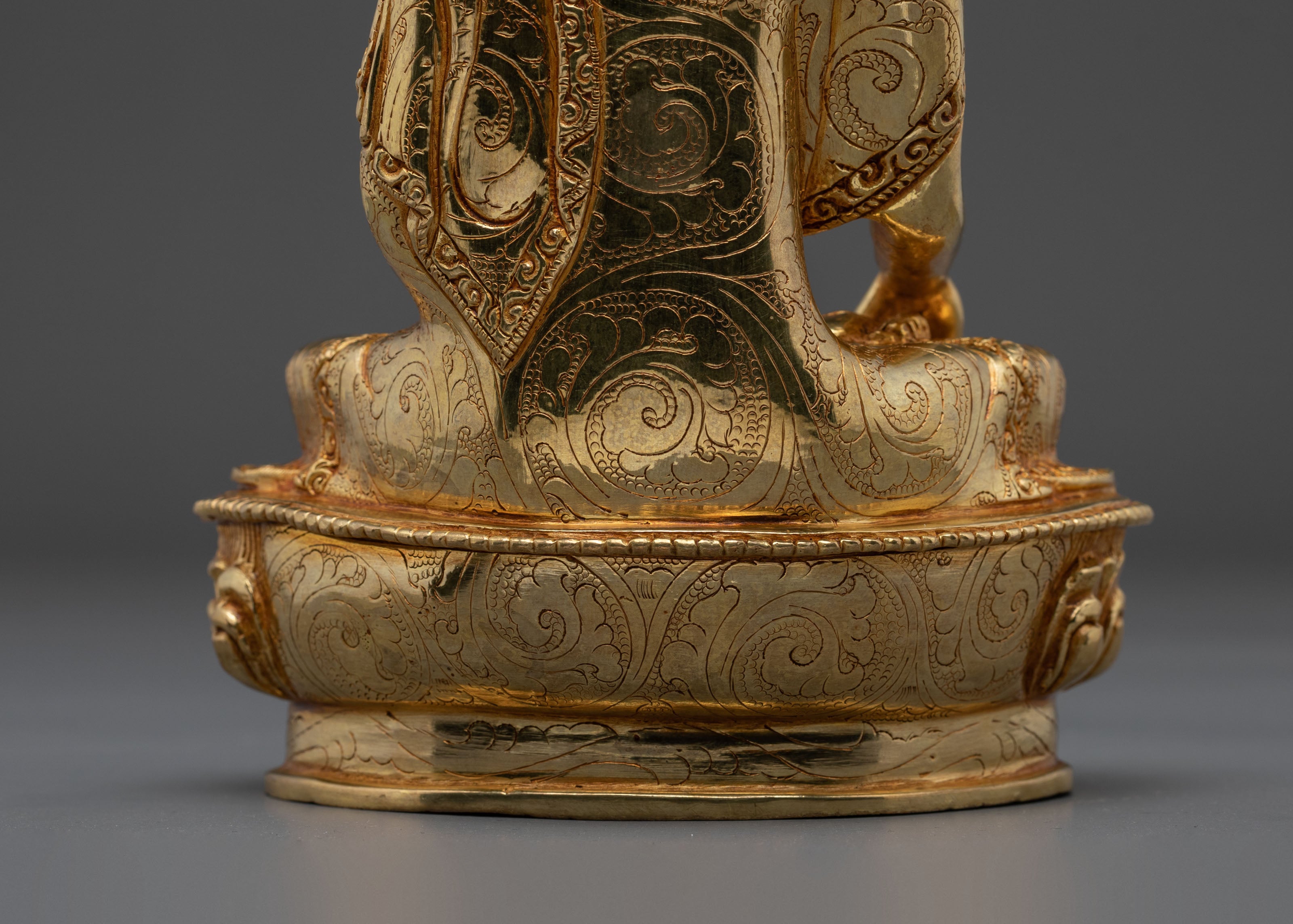 Shakyamuni Buddha Buddhist Sage Sculpture | 24K Gold Gilded