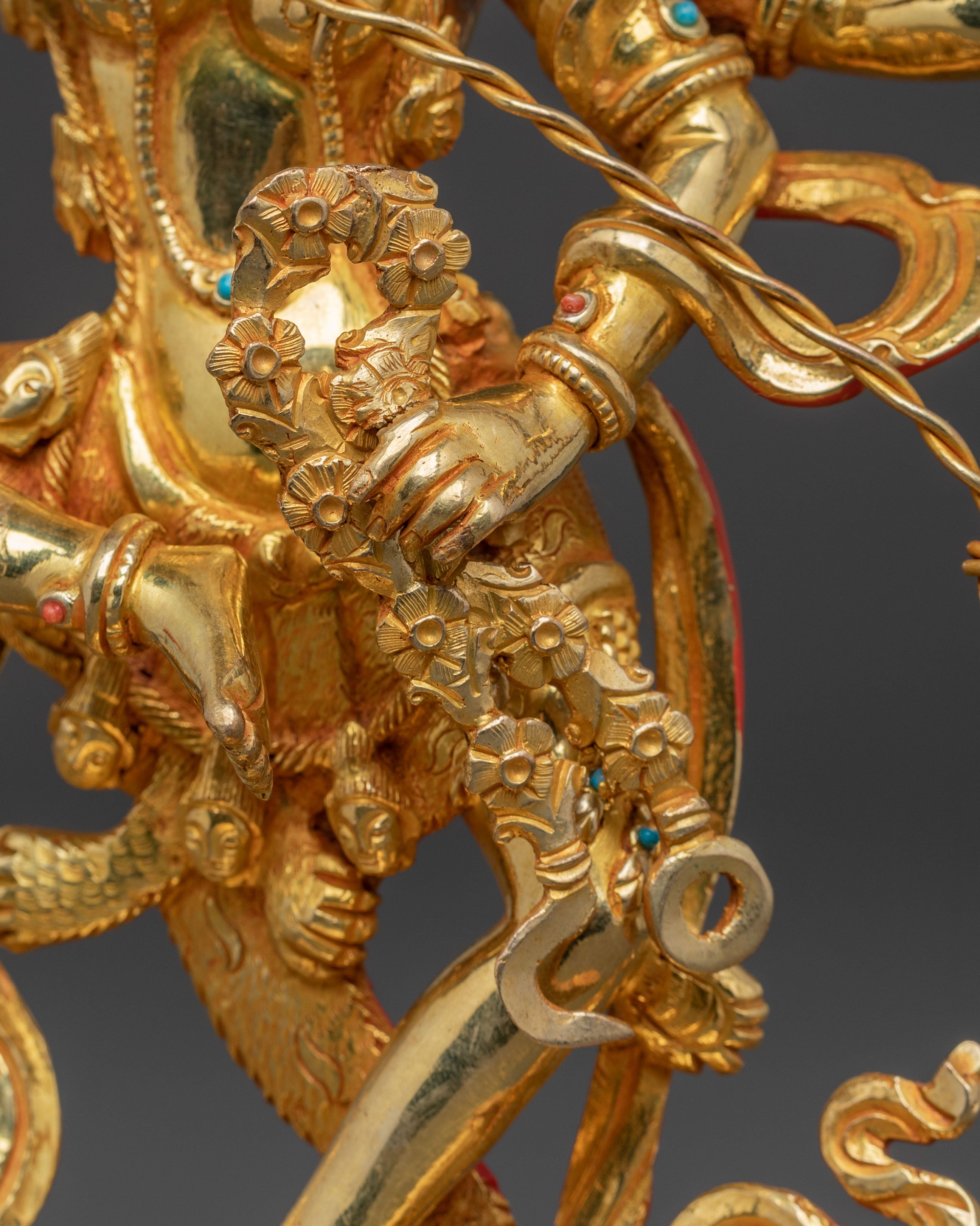 Kurukulla Spiritual Figurine | Divine Enchantress Dakini Sculpture