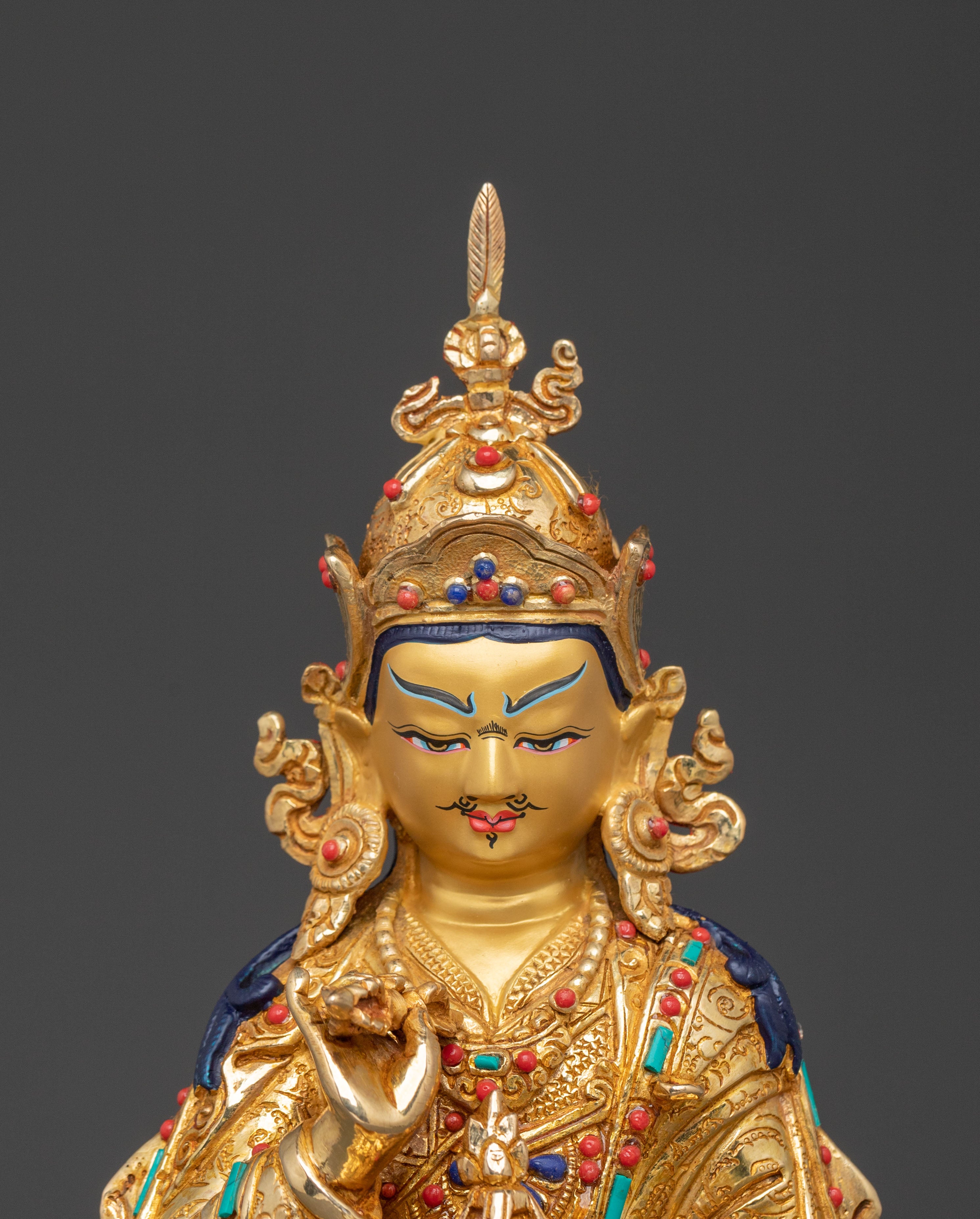 Enchanting Tibetan Statue of Guru Tsokye Dorje