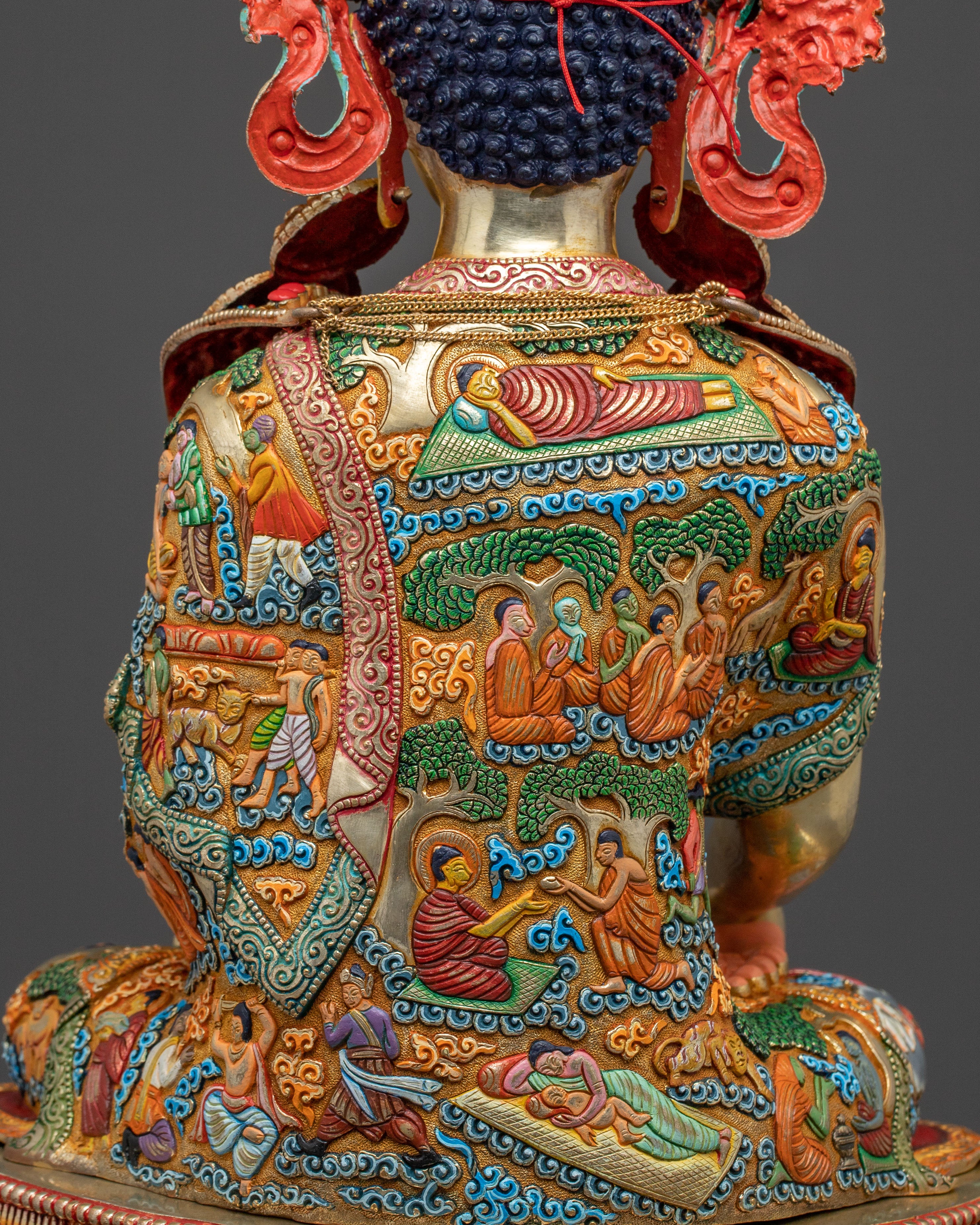 Crown Shakyamuni Buddha Enlightenment Statue