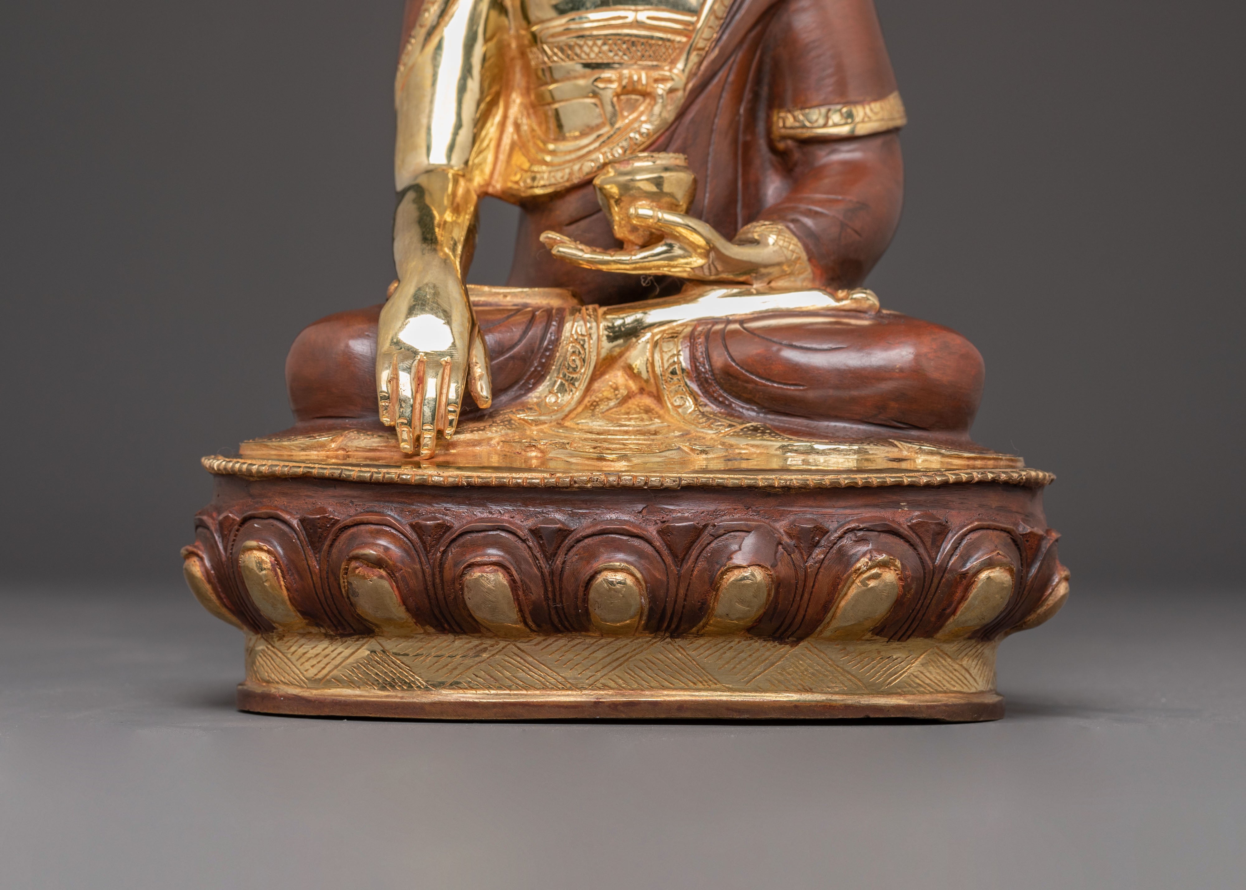 Buddha Shakyamuni Copper Handcrafted Statue | Enlightened Teacher