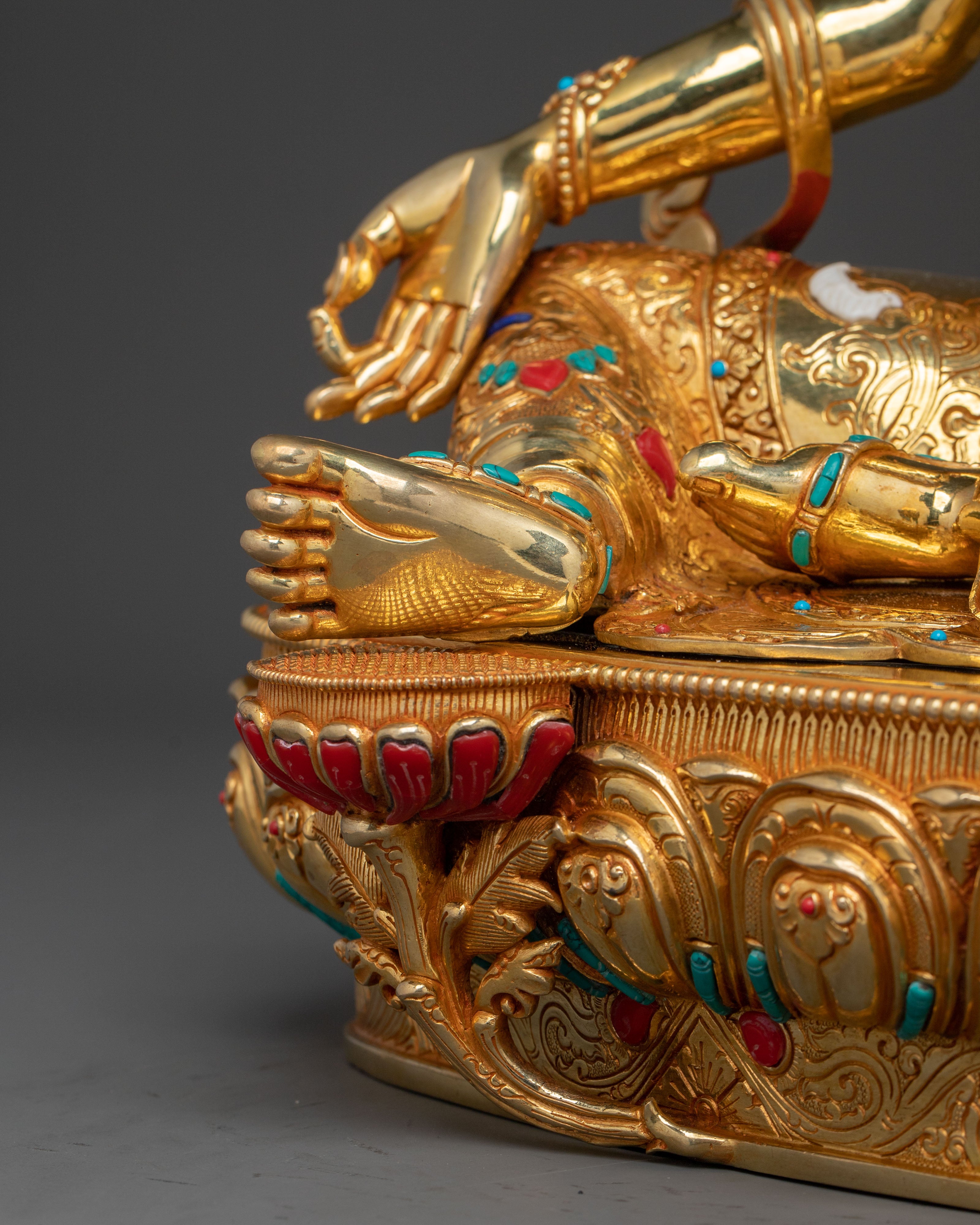 Buddhist Goddess Green Tara Sacred Statue | Tibetan Goddess of Compassion