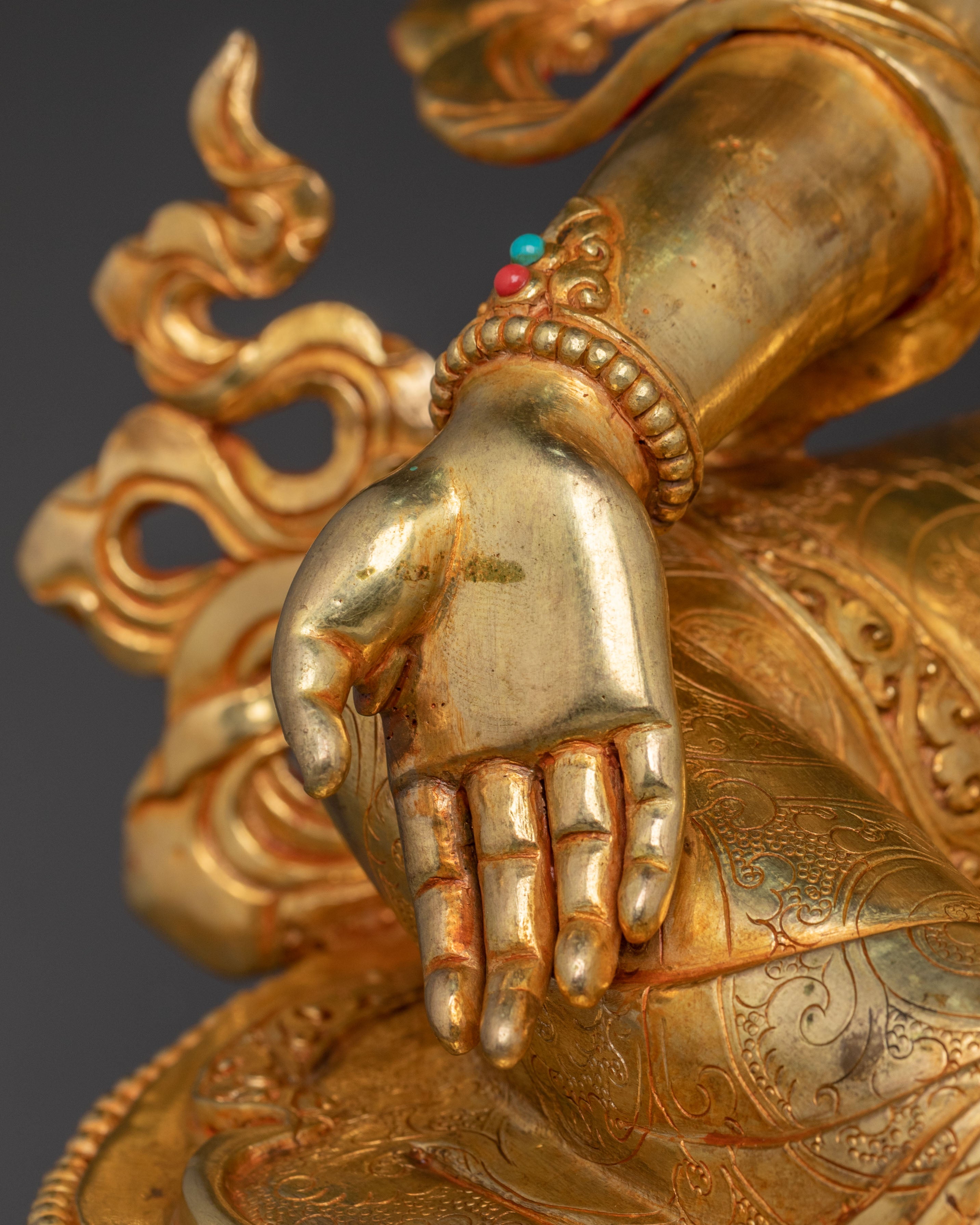 Goddess Green Tara Sacred Statue | Spiritual Icon for Altar