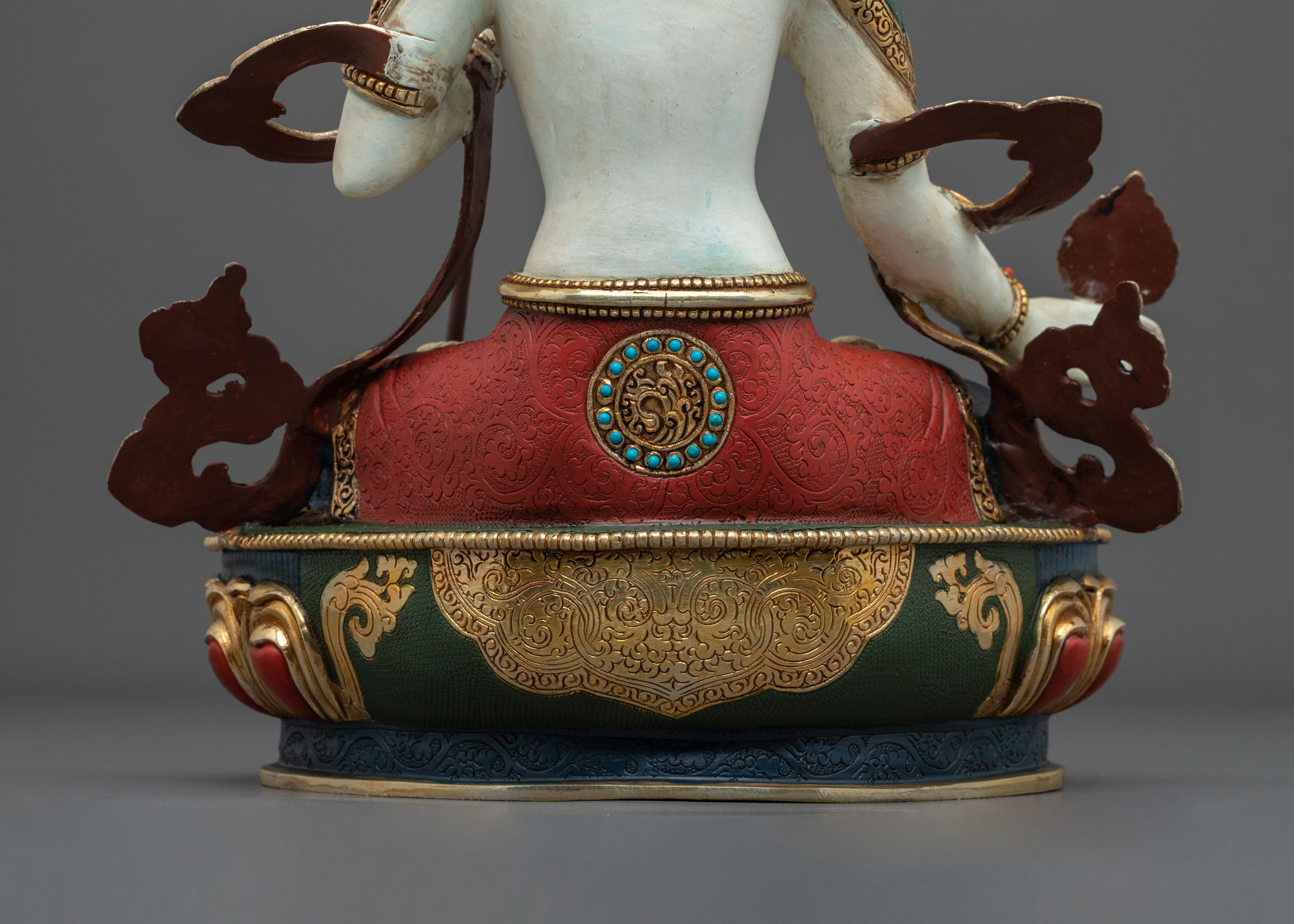 Goddess Dukar Statue | 24K Gold Gilded Copper