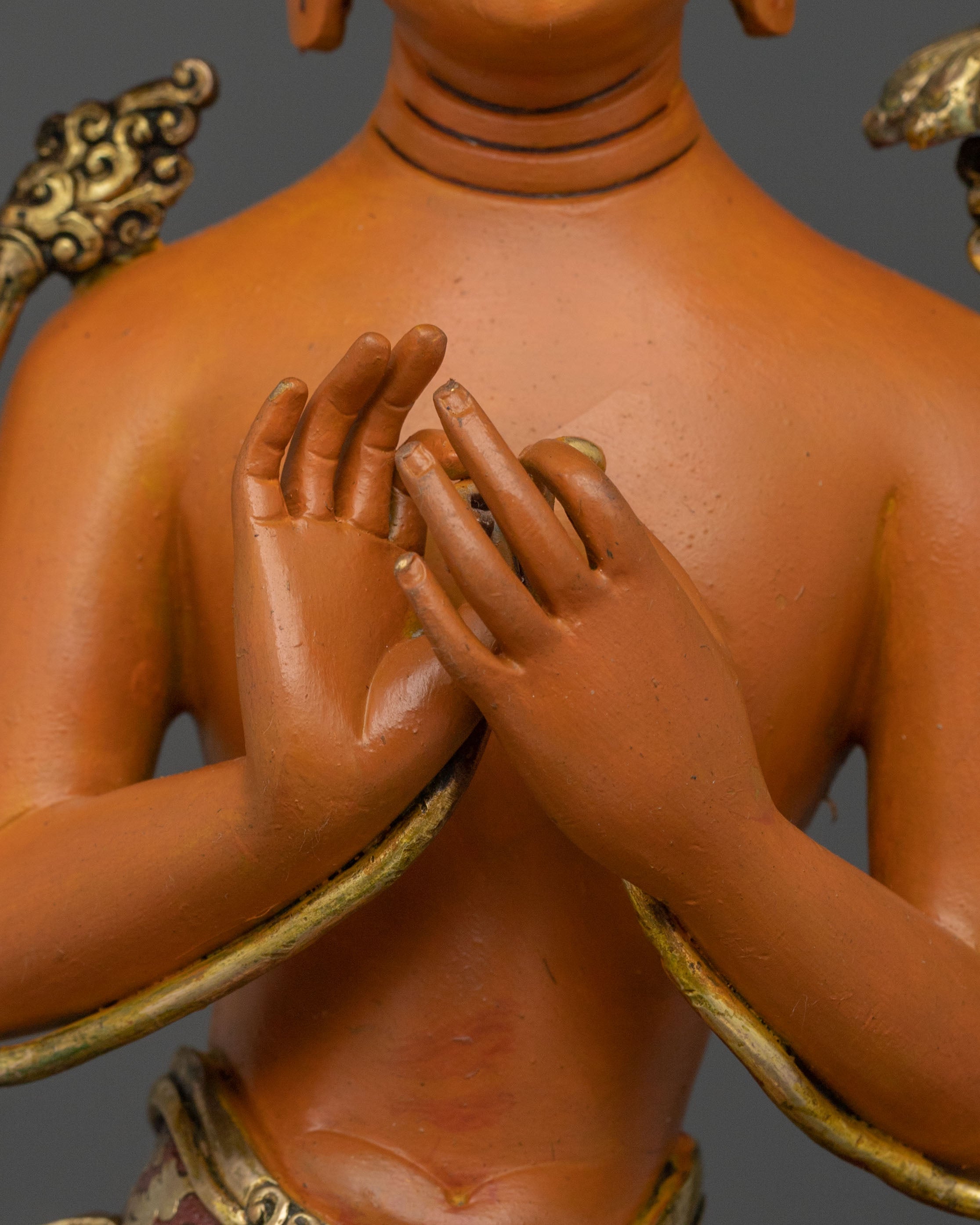Handmade Maitreya Buddha Sculpture | Tibetan Buddhist Statue