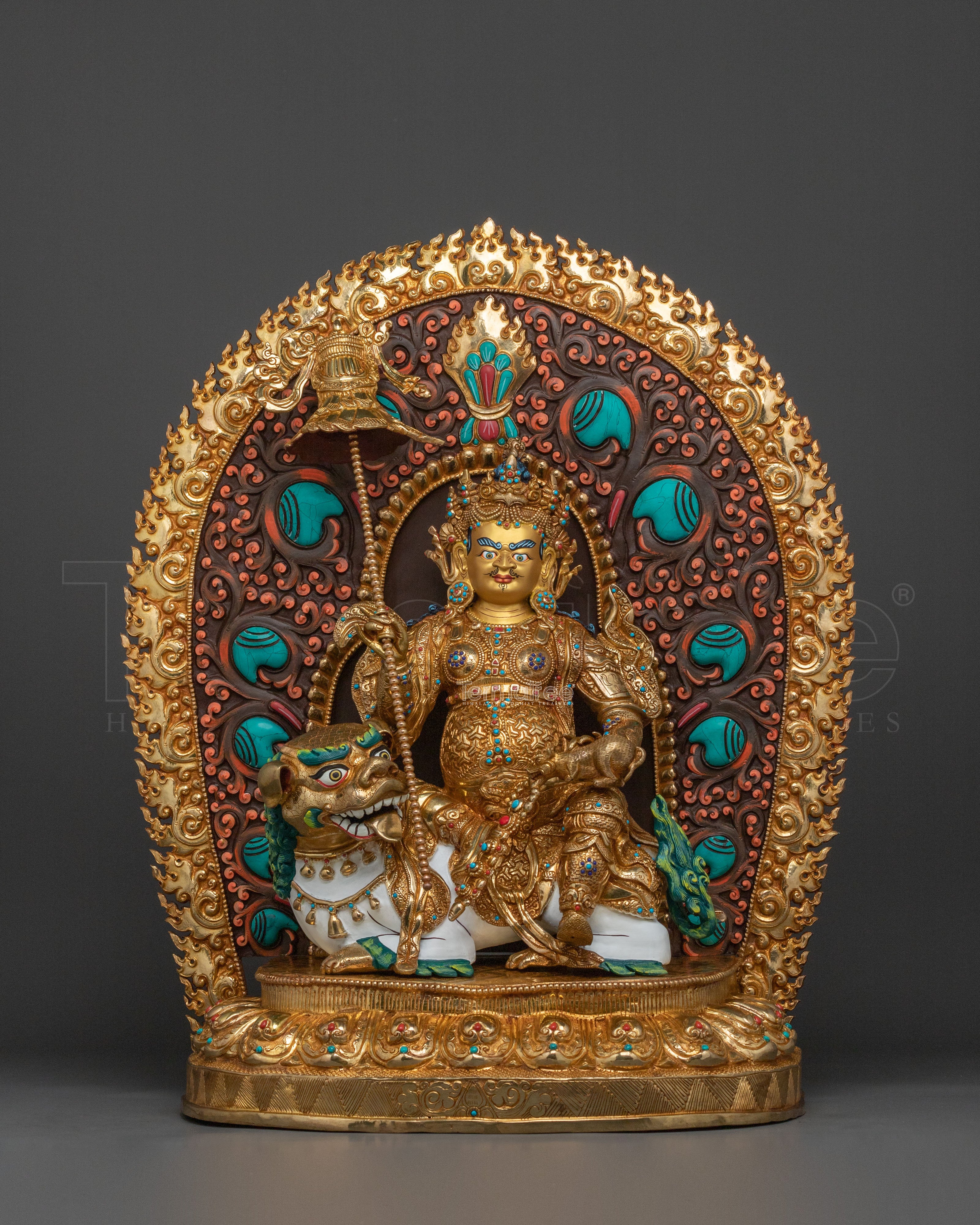 Buddhist Wealth Deity Namtoshe Statue | Traditional Himalayan Figurine