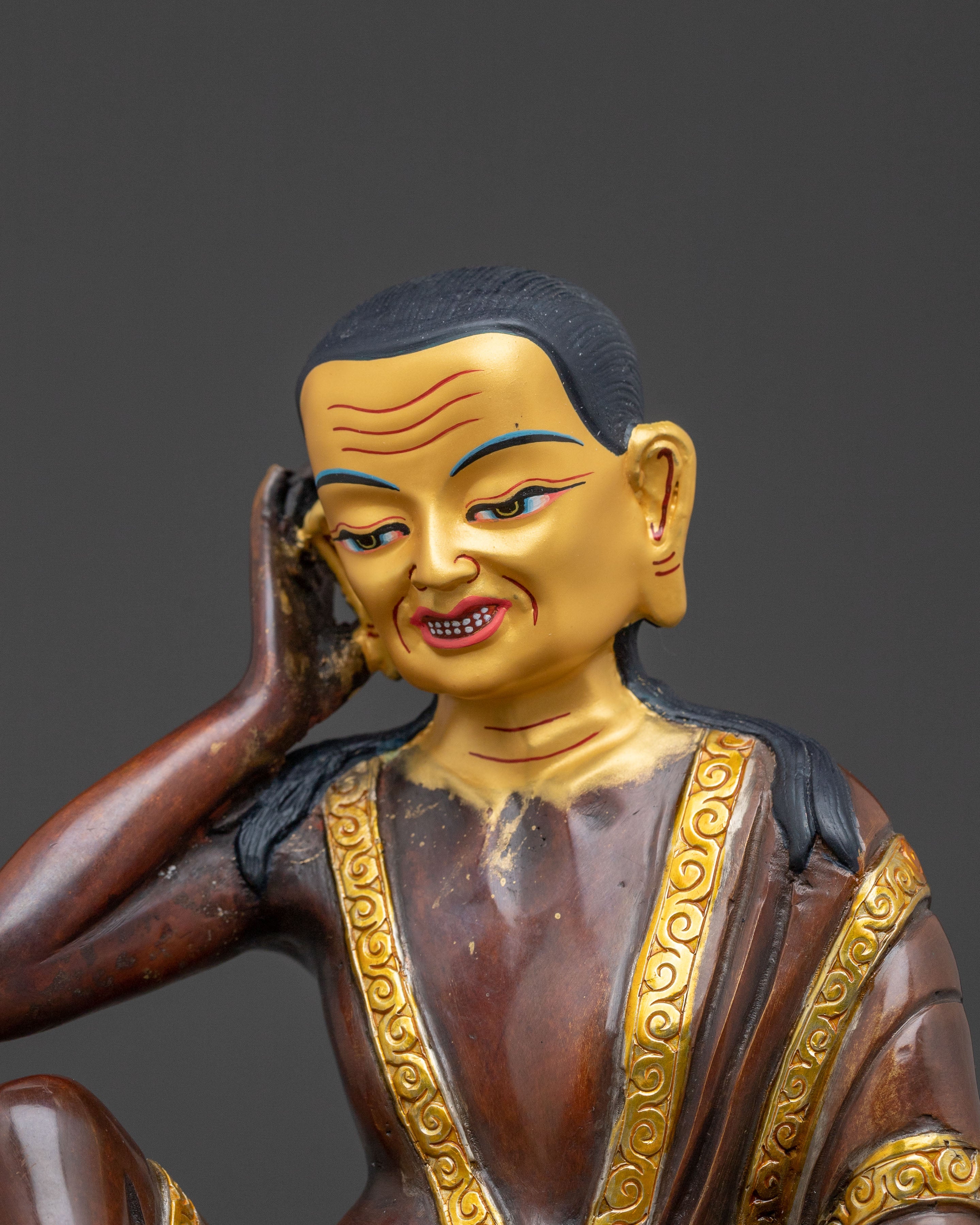 Milarepa Handcrafted Statue: Tibetan Buddhist Master