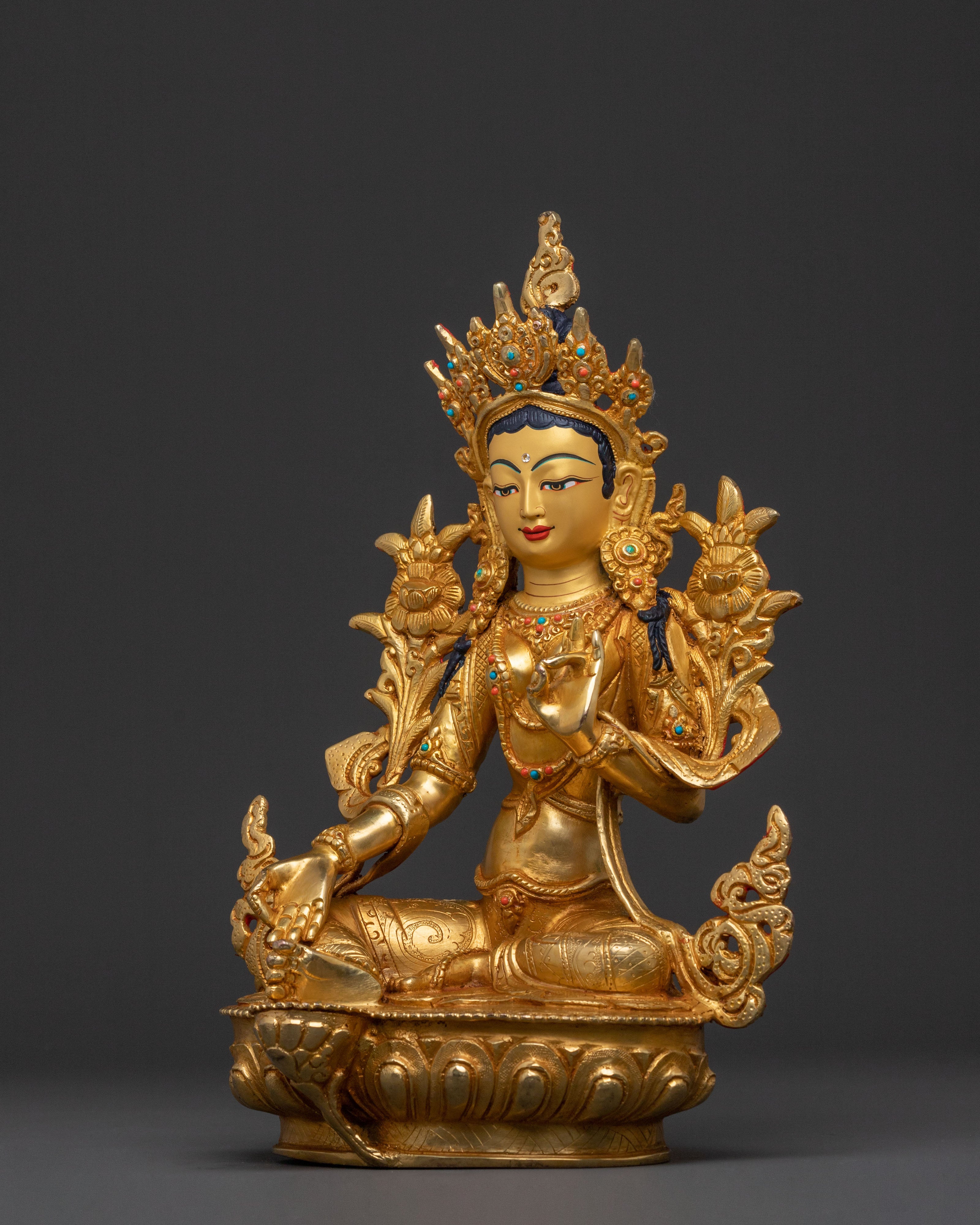 Guardian Green Tara Statue | Figure for Protection