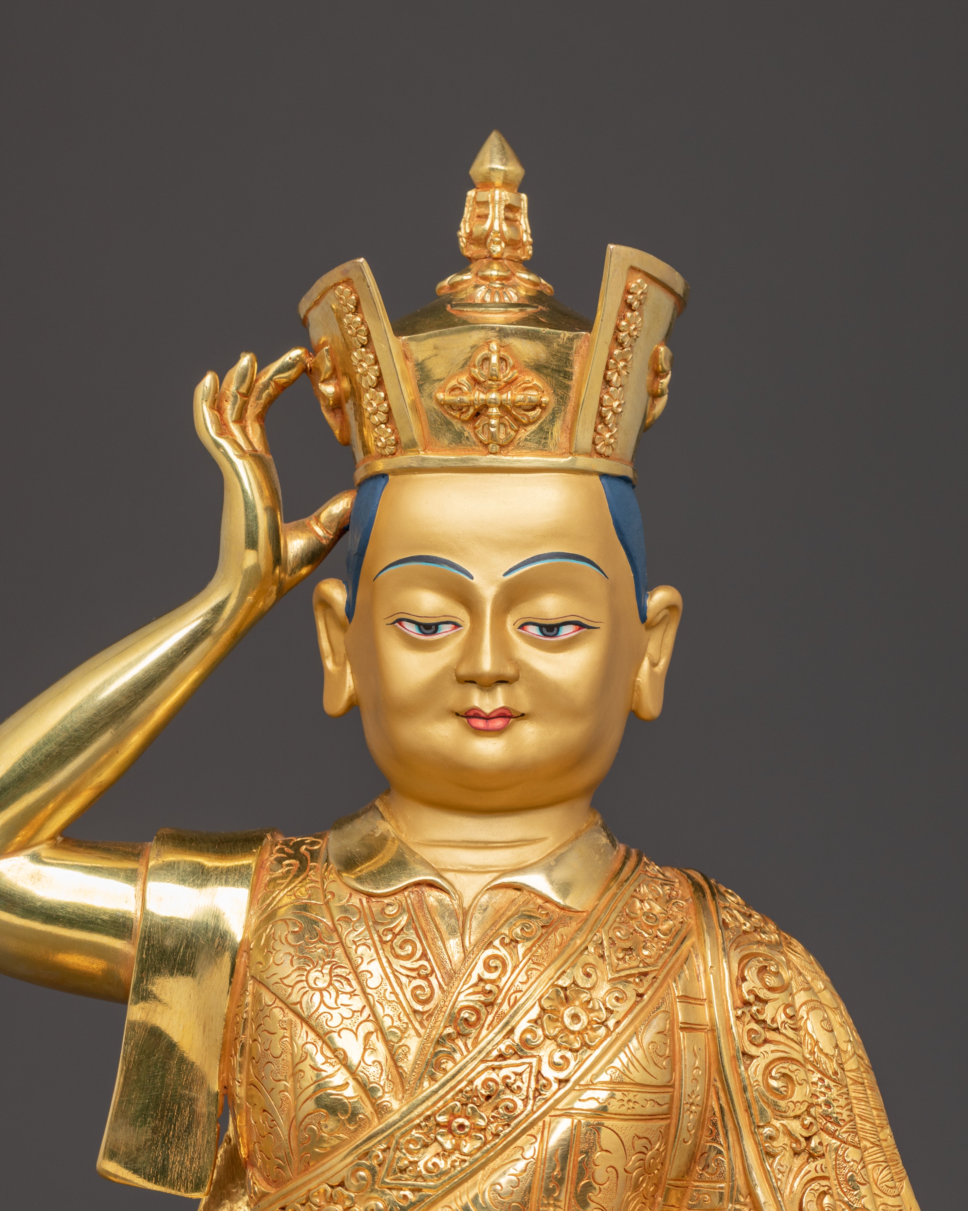 Handmade 16th Karmapa Sculpture | Tibetan shrine or spiritual meditation altar