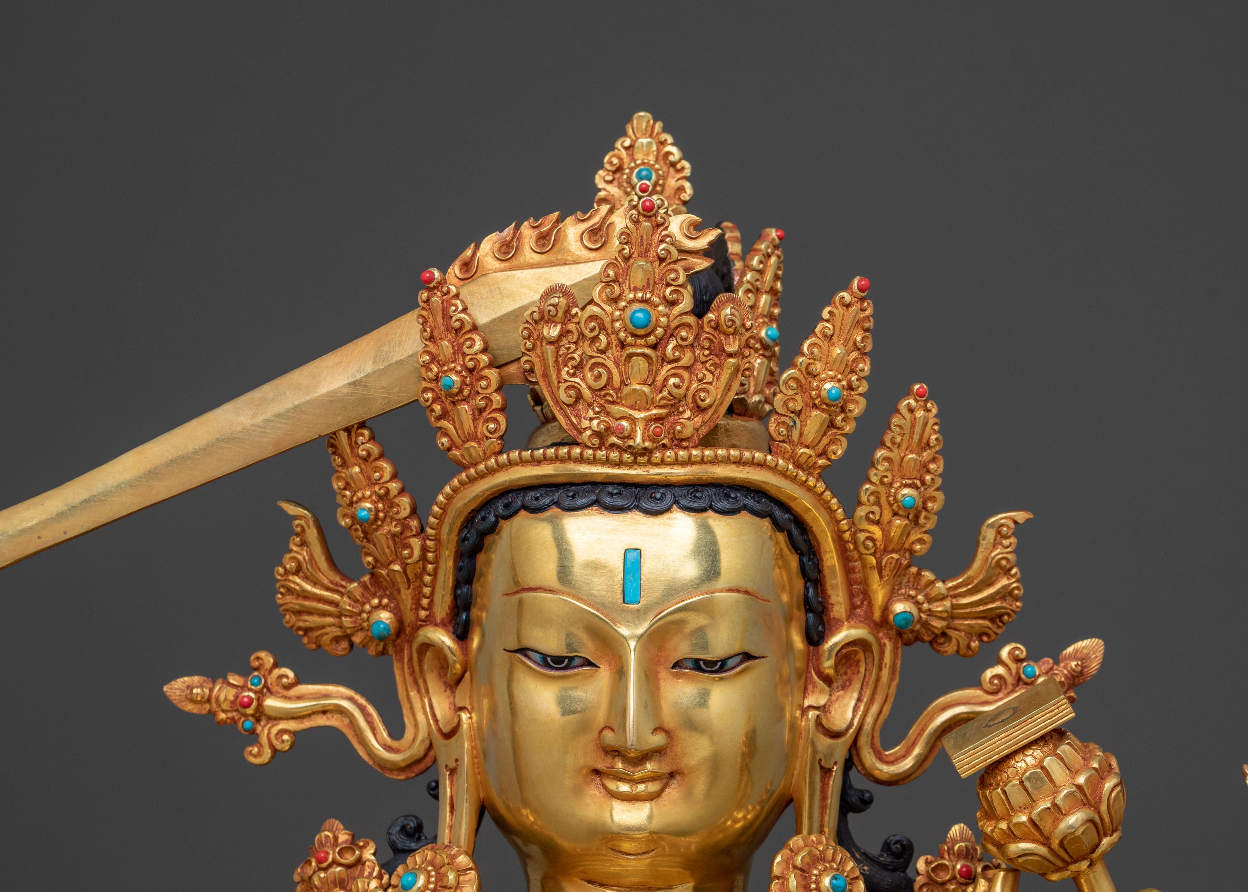 Maha Manjushri Statue | Bodhisattva of Transcendent Wisdom