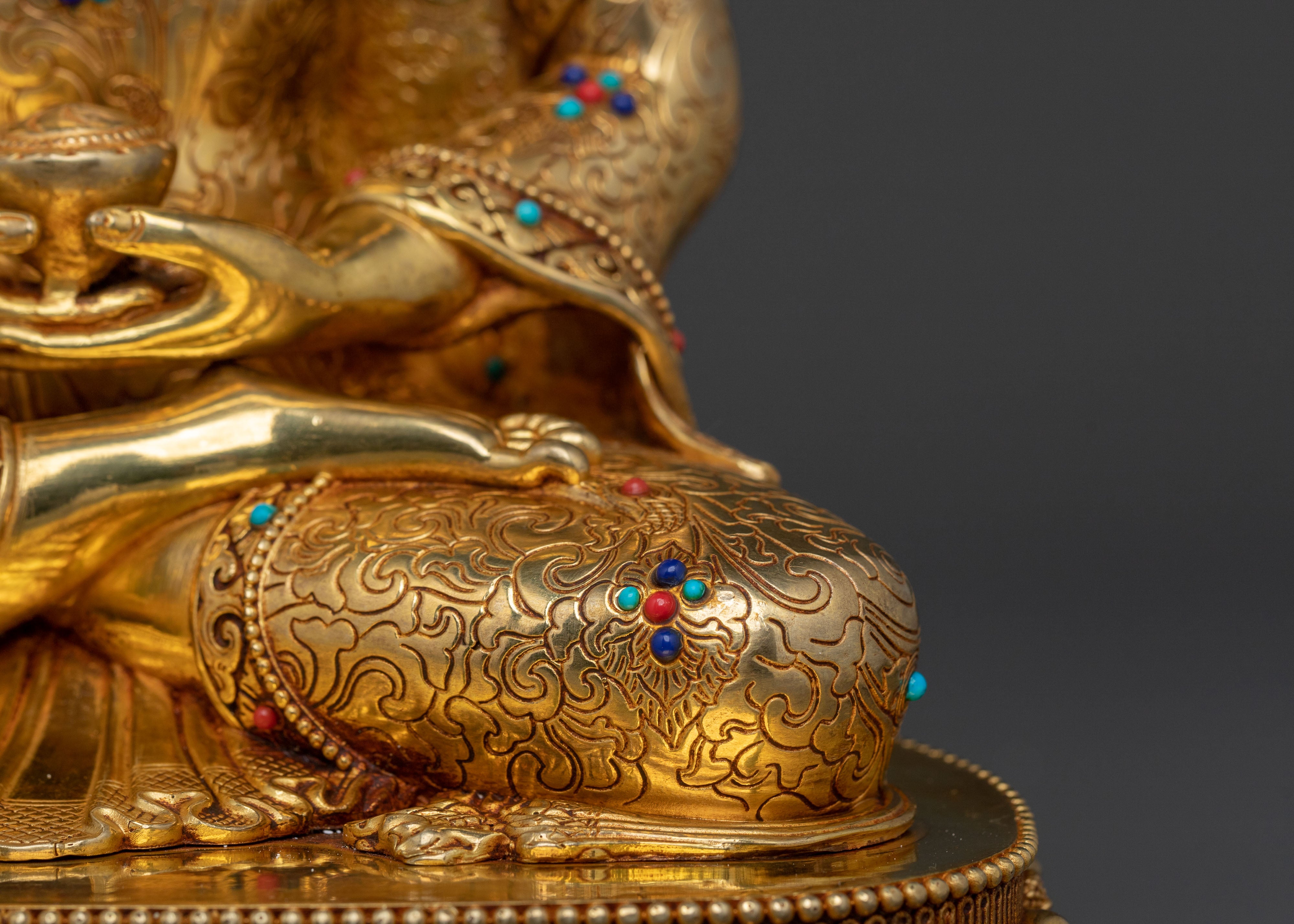 Amitabha Buddha Golden Statue | Buddhist Home Decor