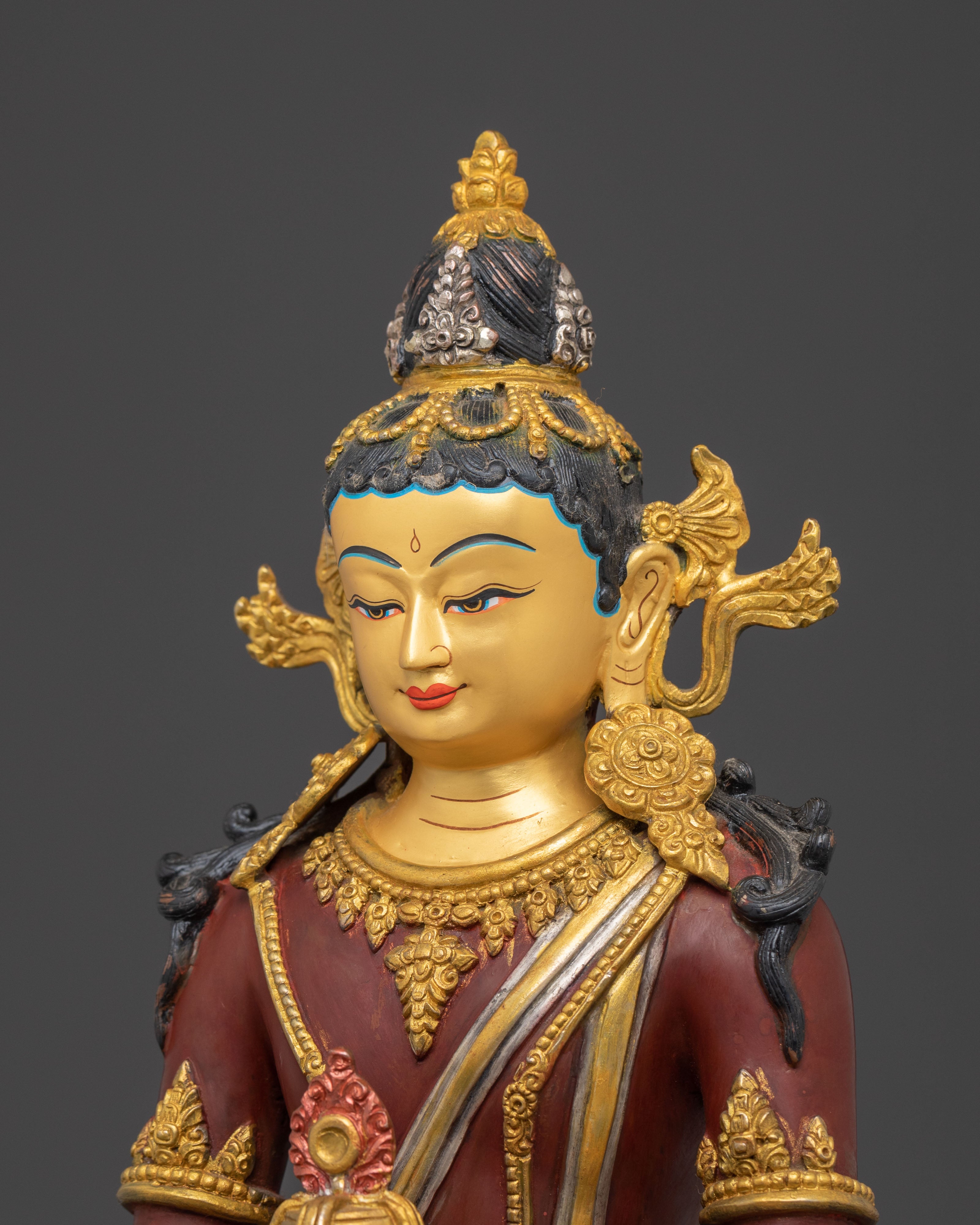 Golden Amitayus Statue | Buddha of Infinite Life