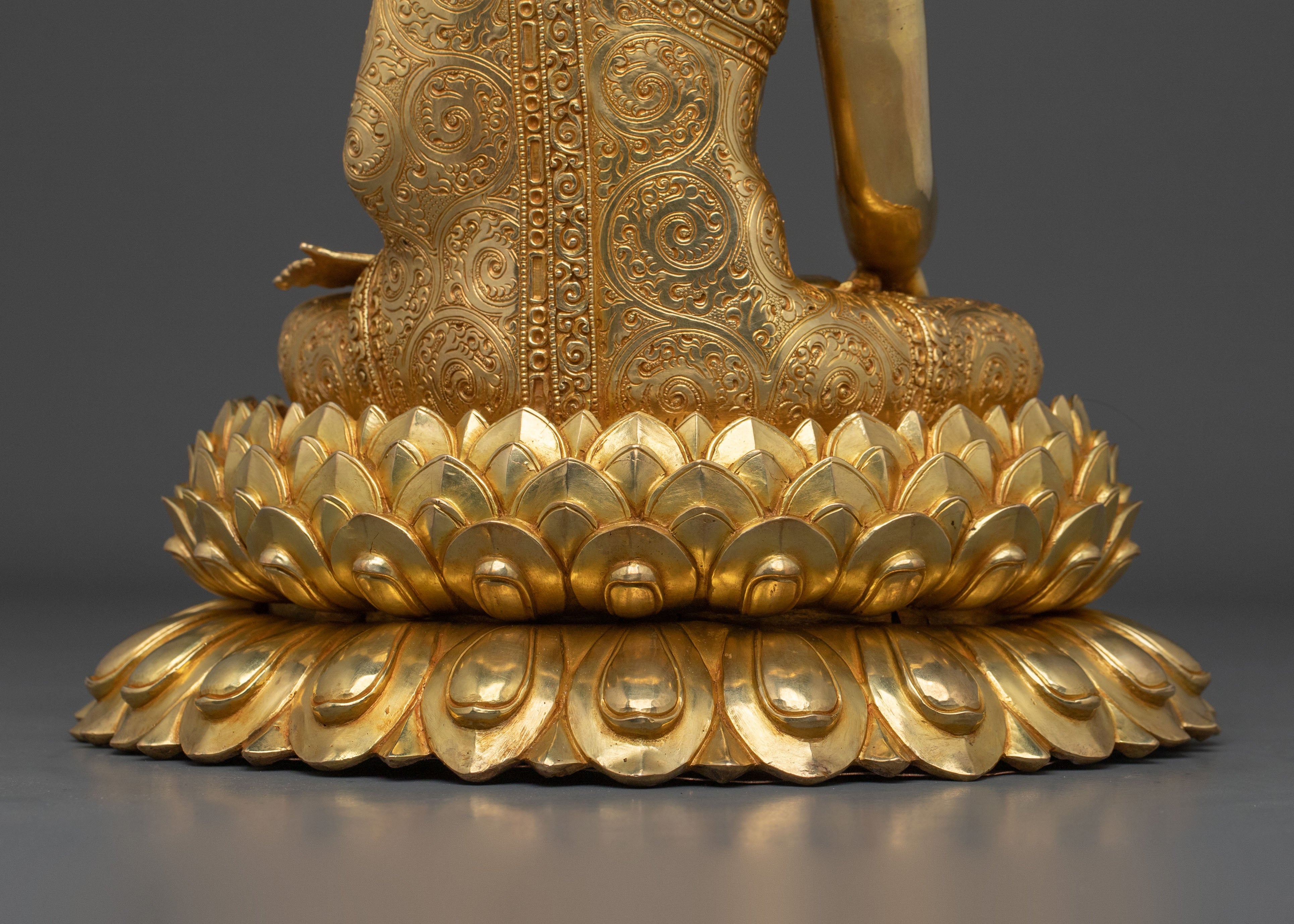 Tibetan Sacred Shakyamuni Buddha Statue | Sacred Altar Decor